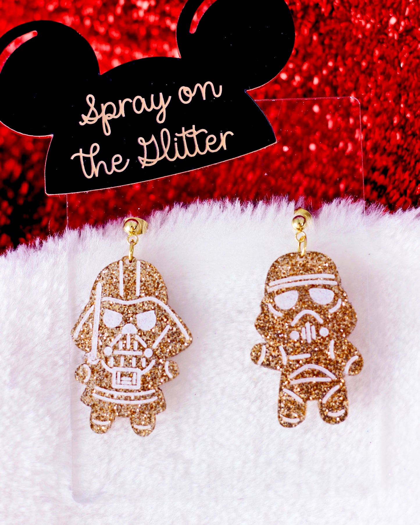 Gingerbread Earrings- Holiday Glam