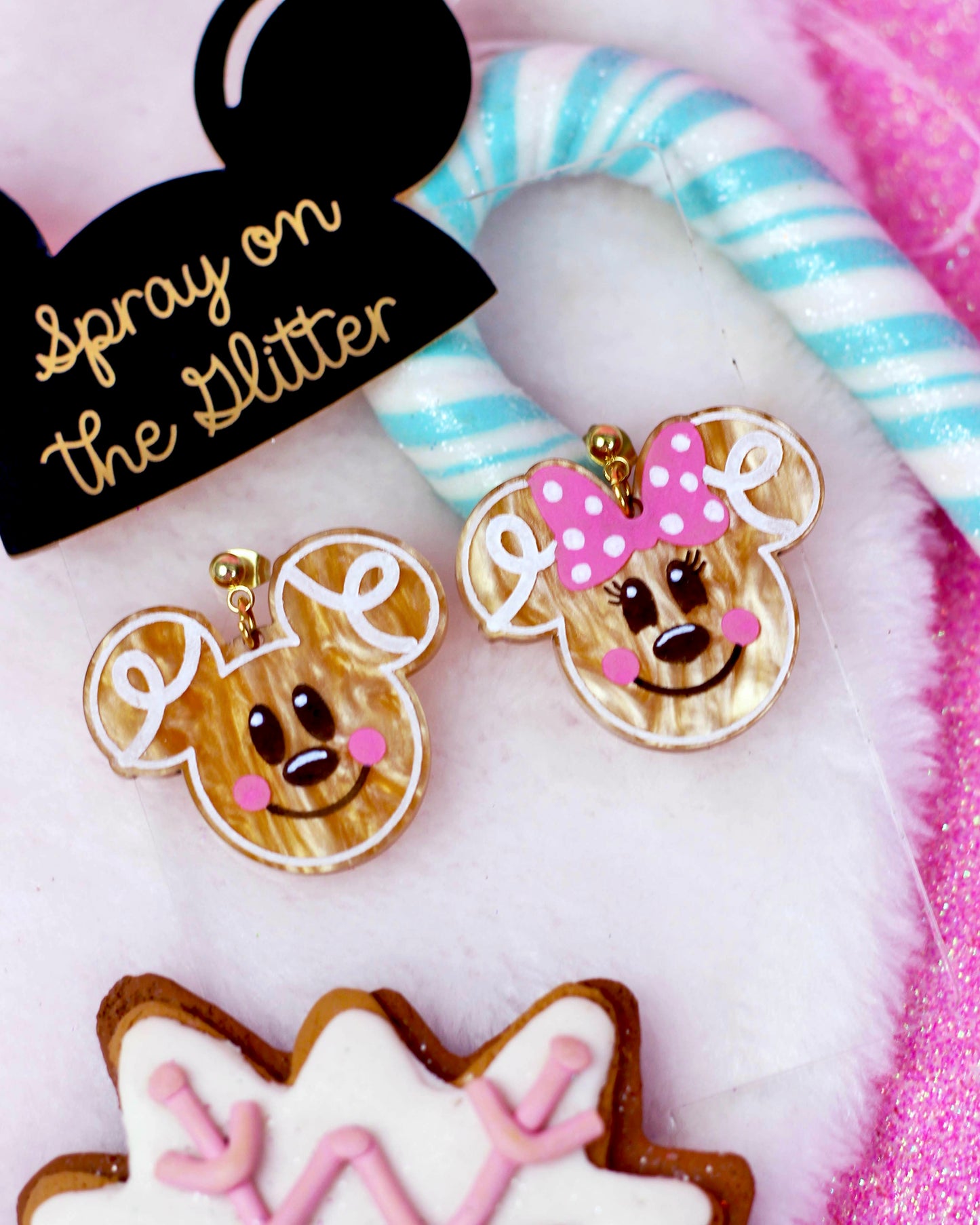Gingerbread Earrings- Holiday Glam
