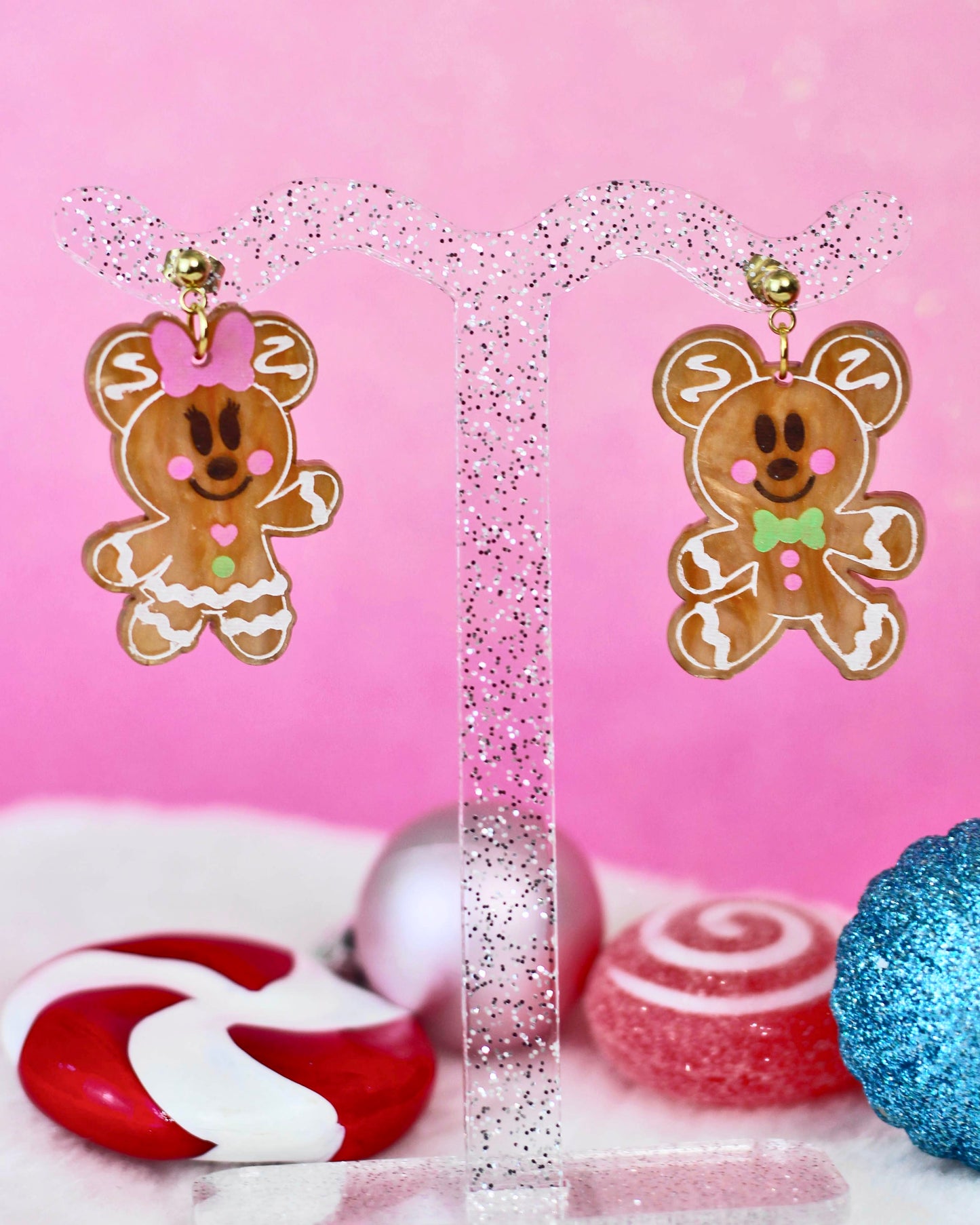 Gingerbread Earrings- Holiday Glam