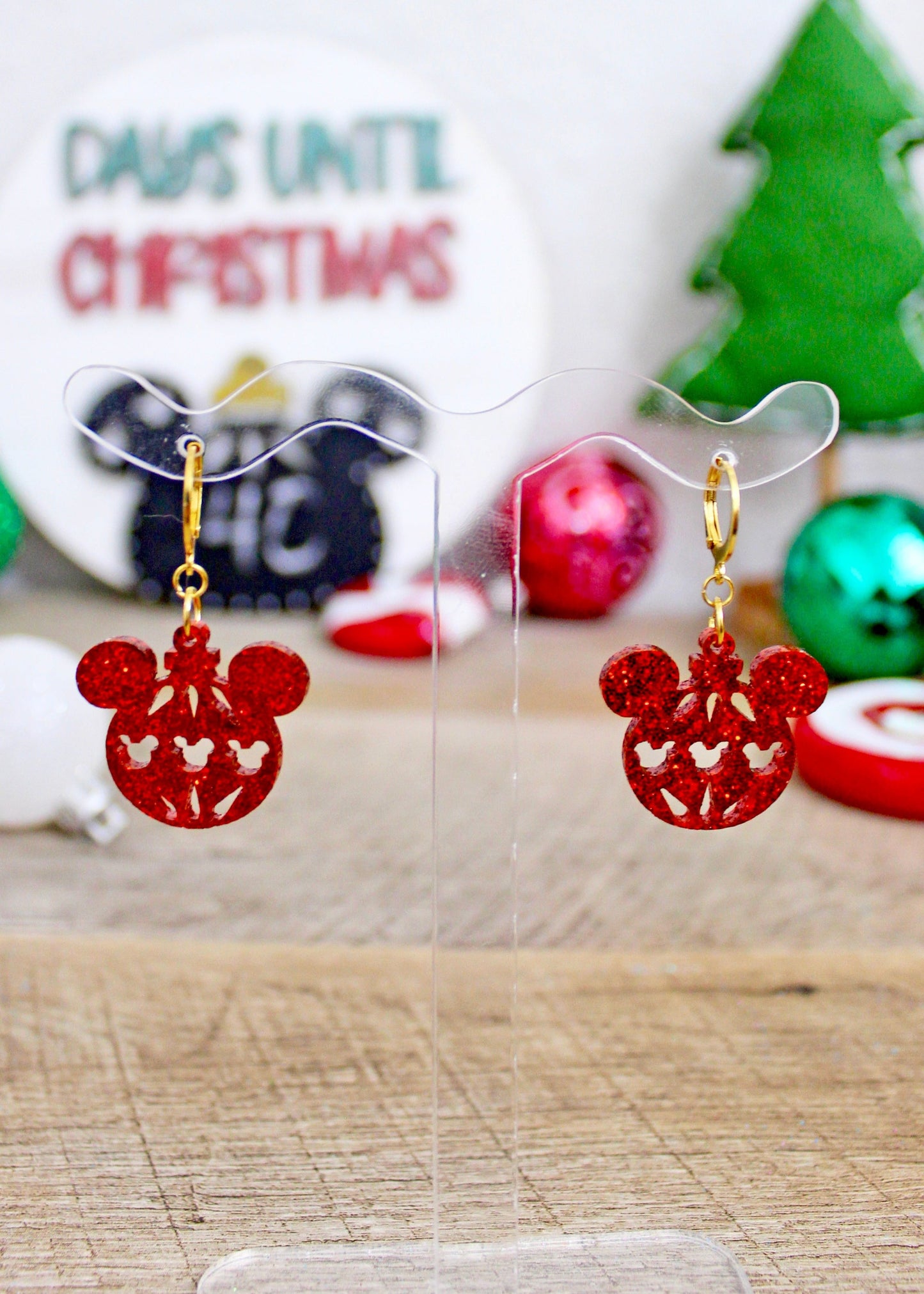 Ornament Dangle Earrings - Holiday Glam