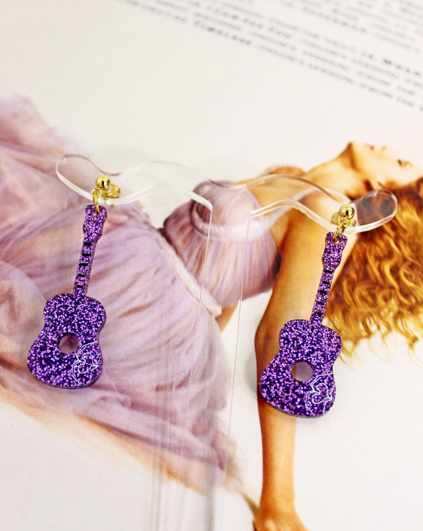 Speak Now Guitar Dangle Earrings - Swifties
