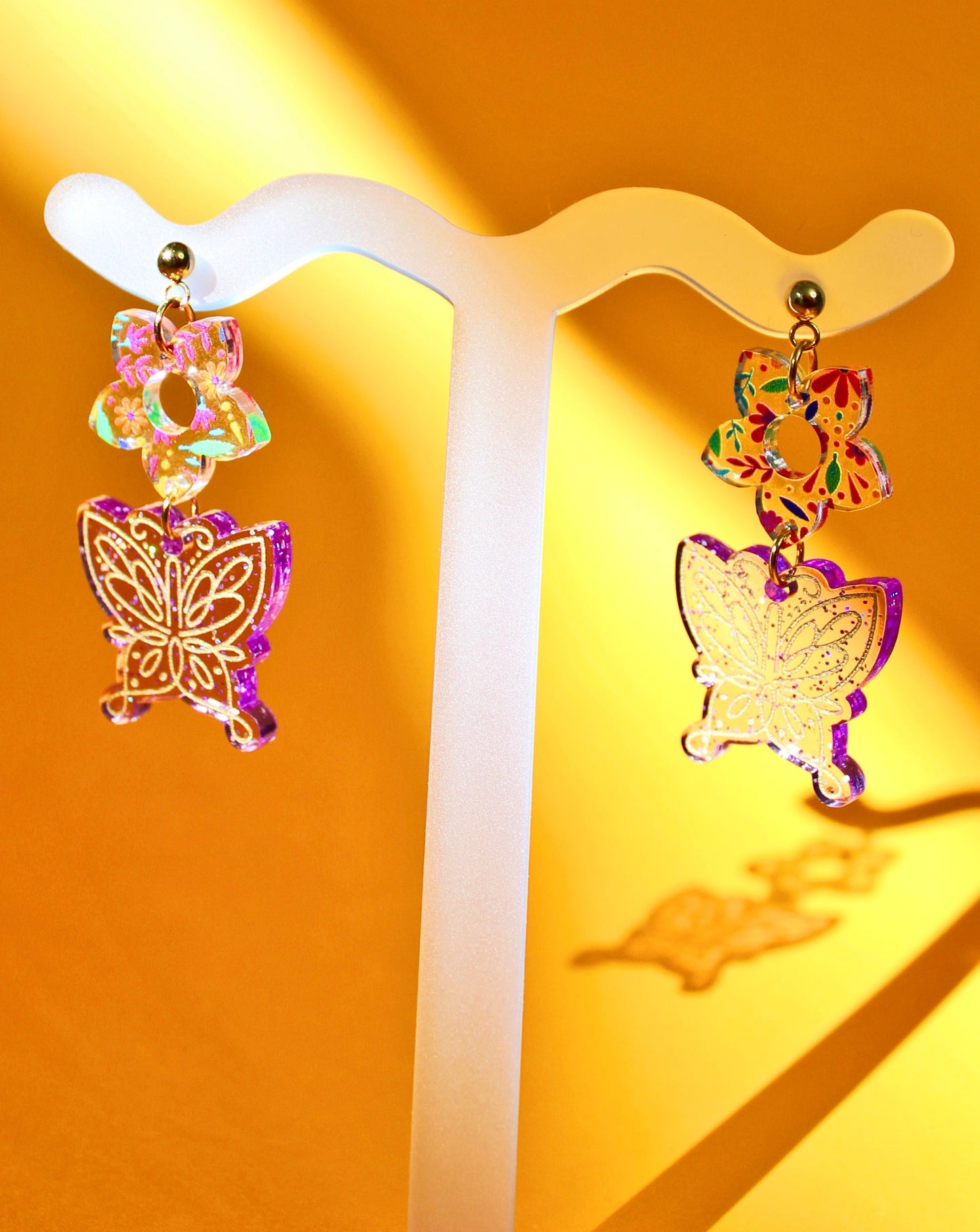 Encanto Dangle Earrings - Flower and Garden