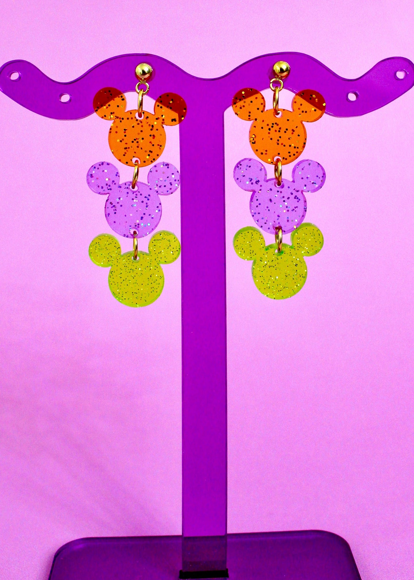 Mouse Trio Dangle Earrings - Halloween