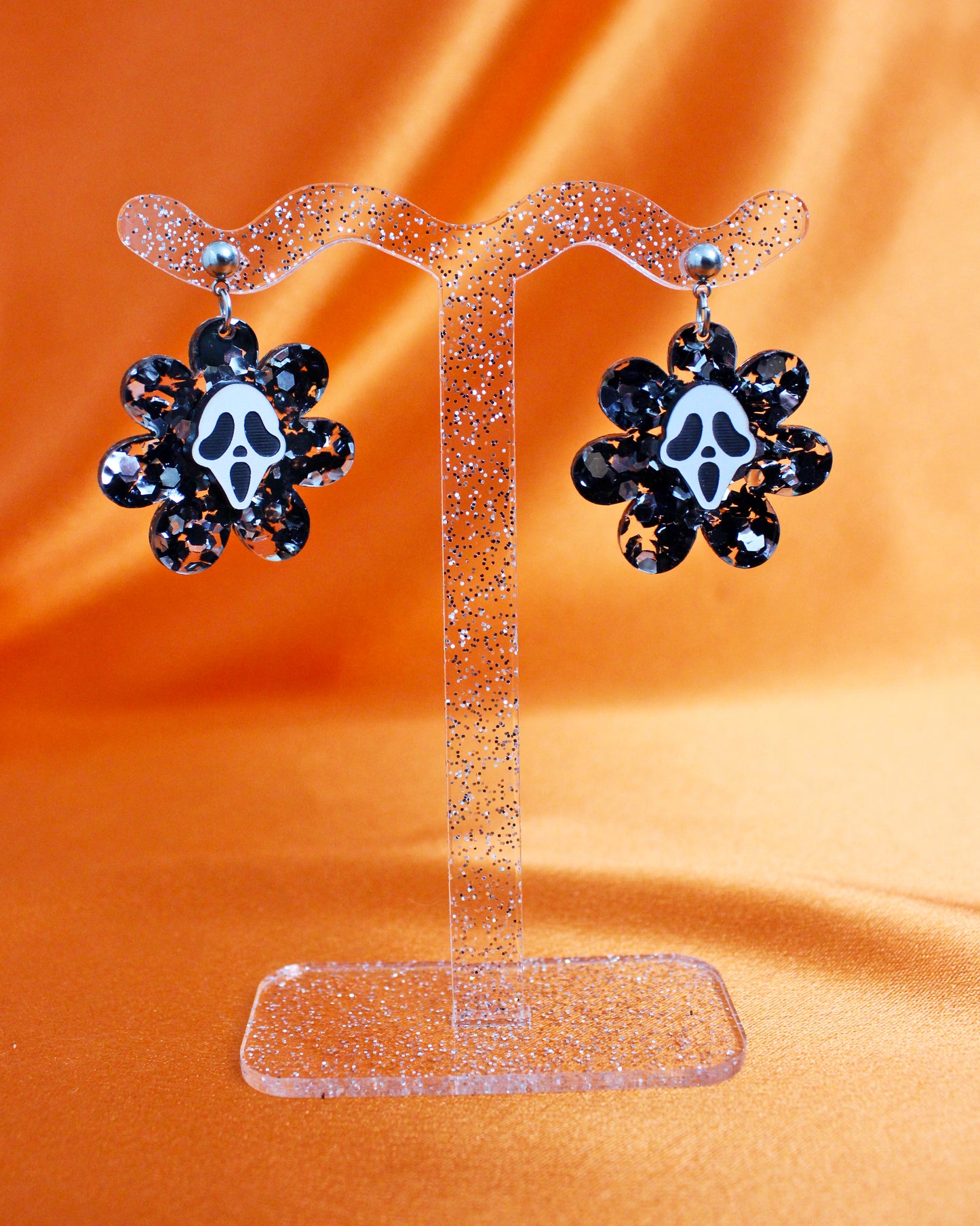 Scream Flower Power Earrings - Halloween