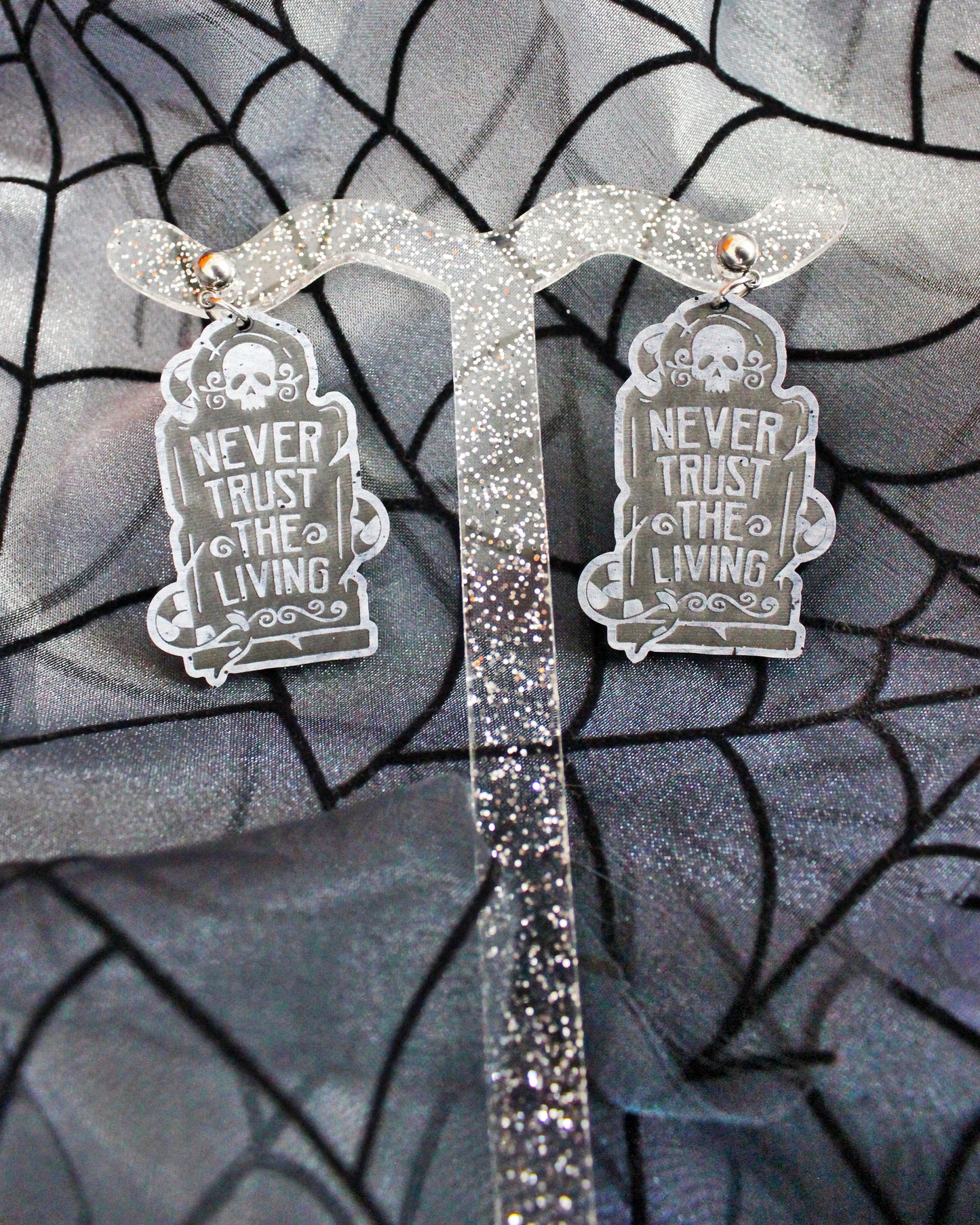 Tombstone Earrings - Halloween