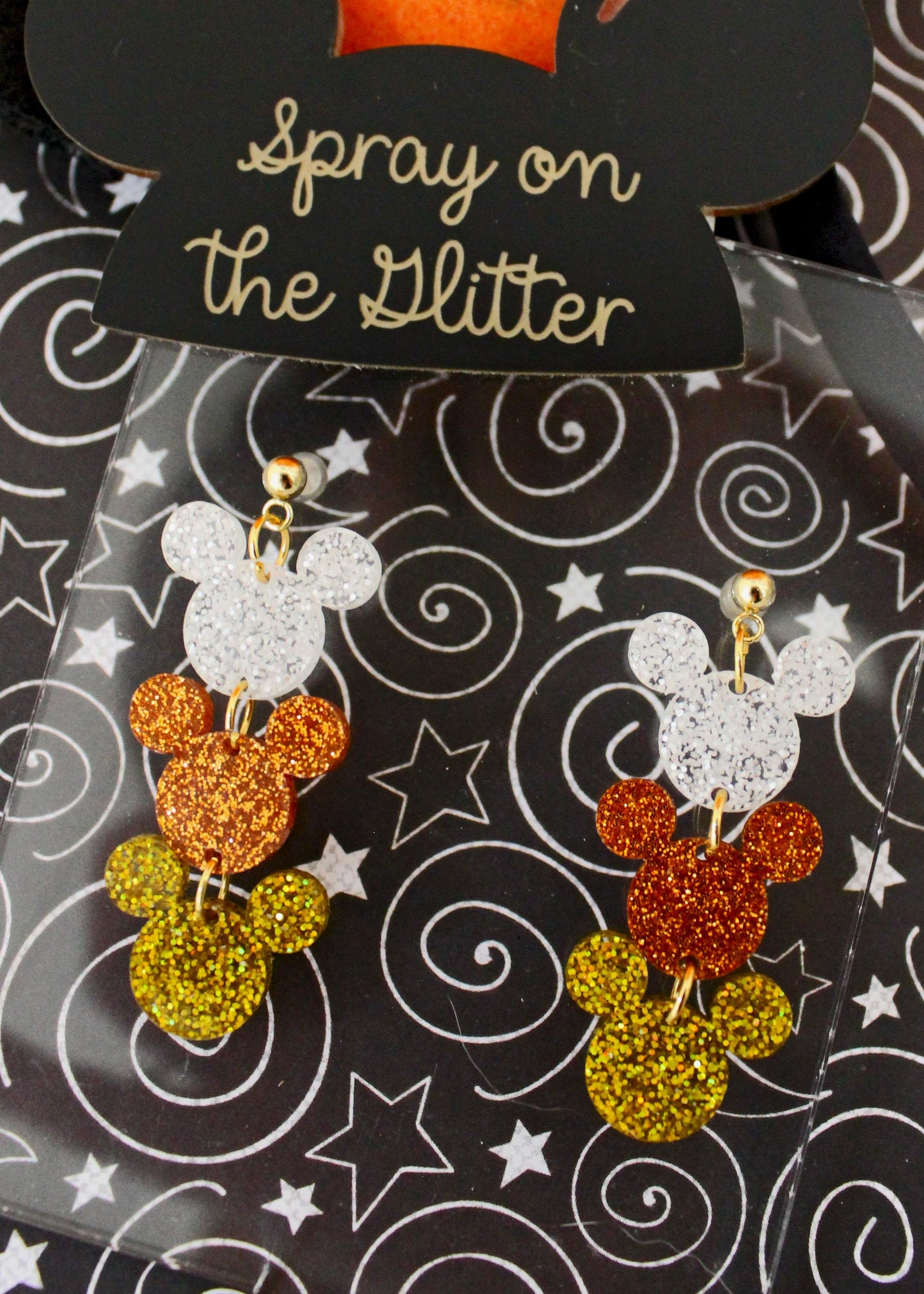 Mouse Trio Dangle Earrings - Halloween