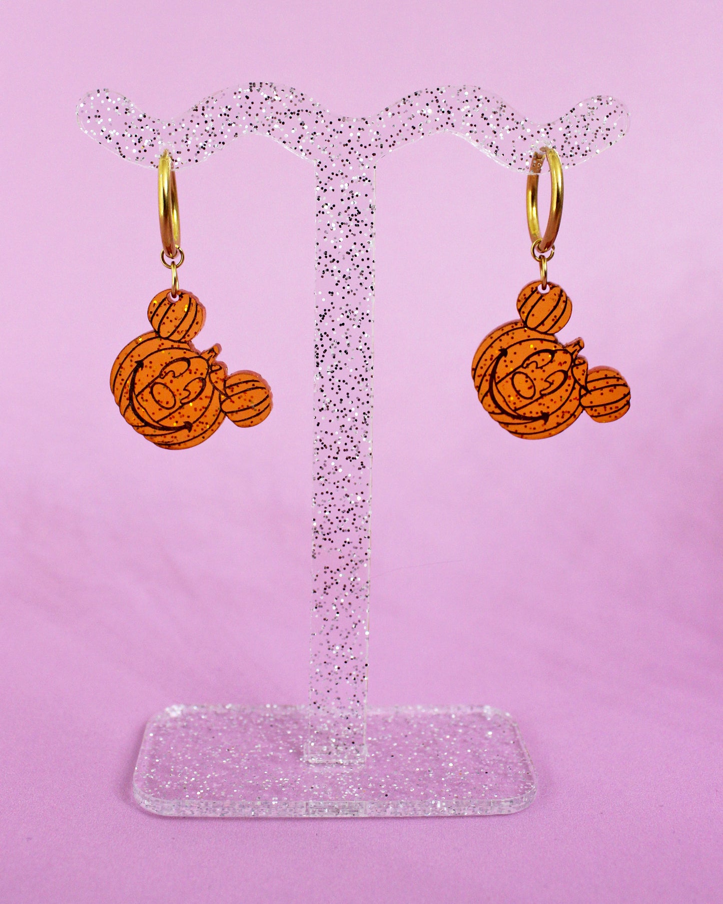 Pumpkin Huggie Earrings - Halloween