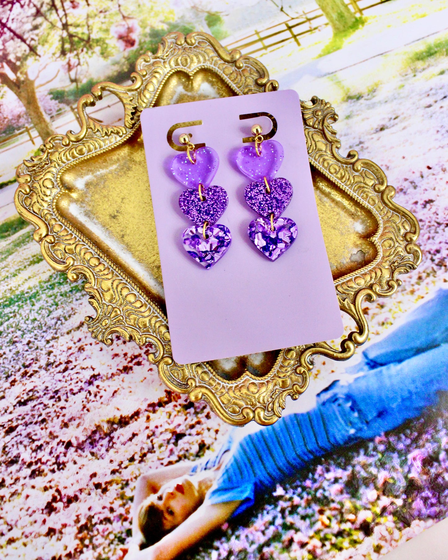 Speak Now Heart Dangle Earrings - Swifties