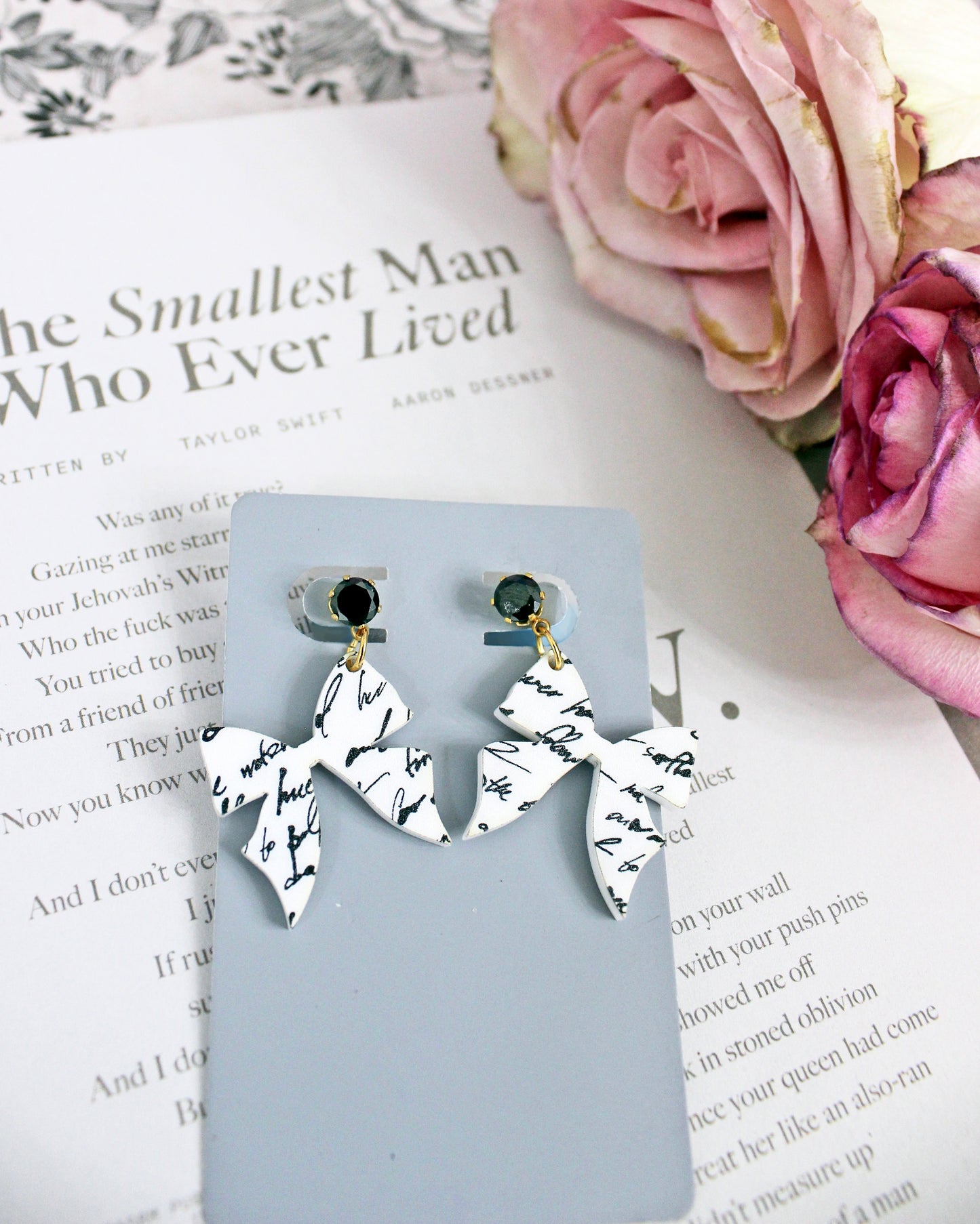 Bow Dangle Earrings - Swifties