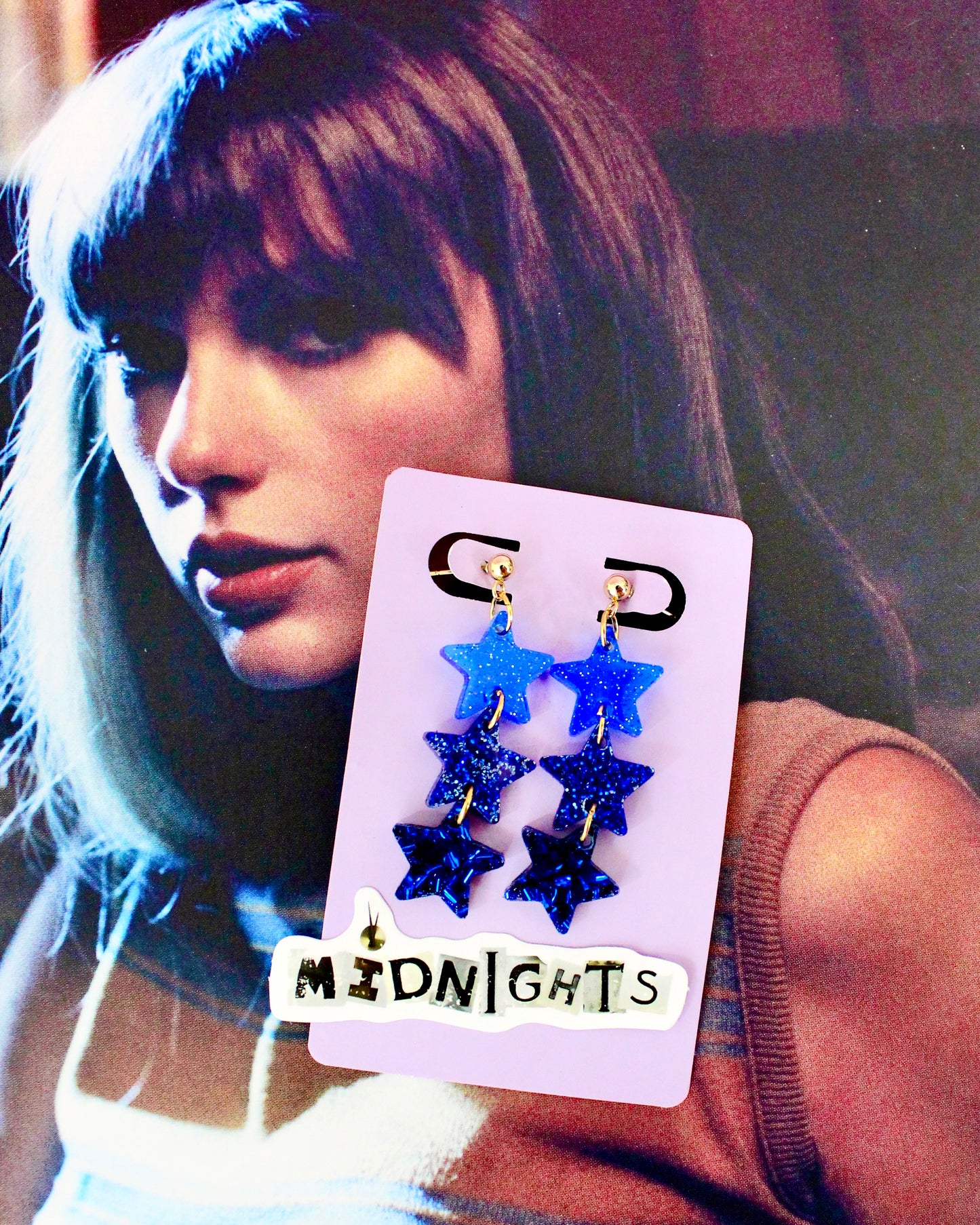 Midnights Stars Dangle Earrings - Swifties