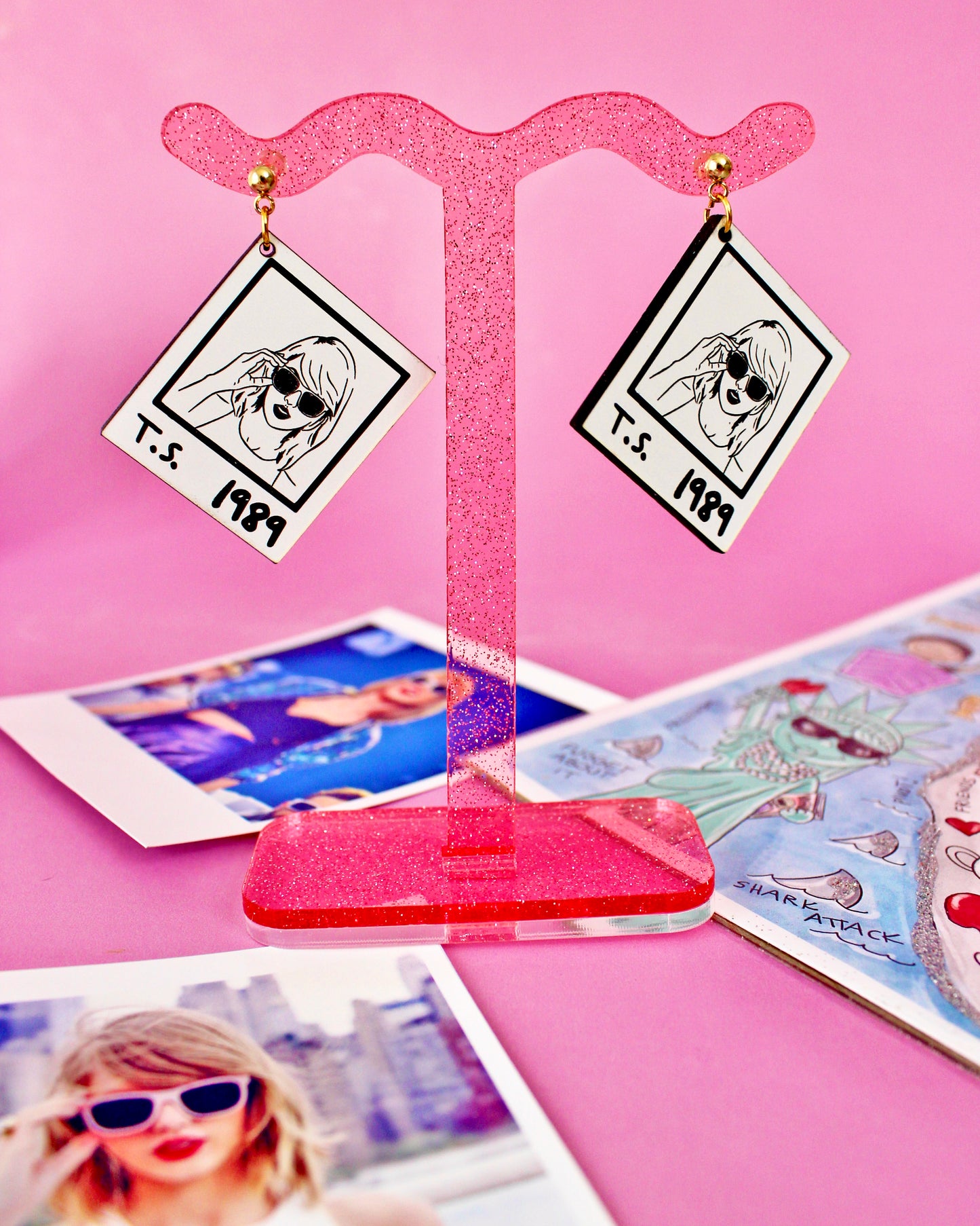 1989 Polaroid Dangle Earrings - Swifties