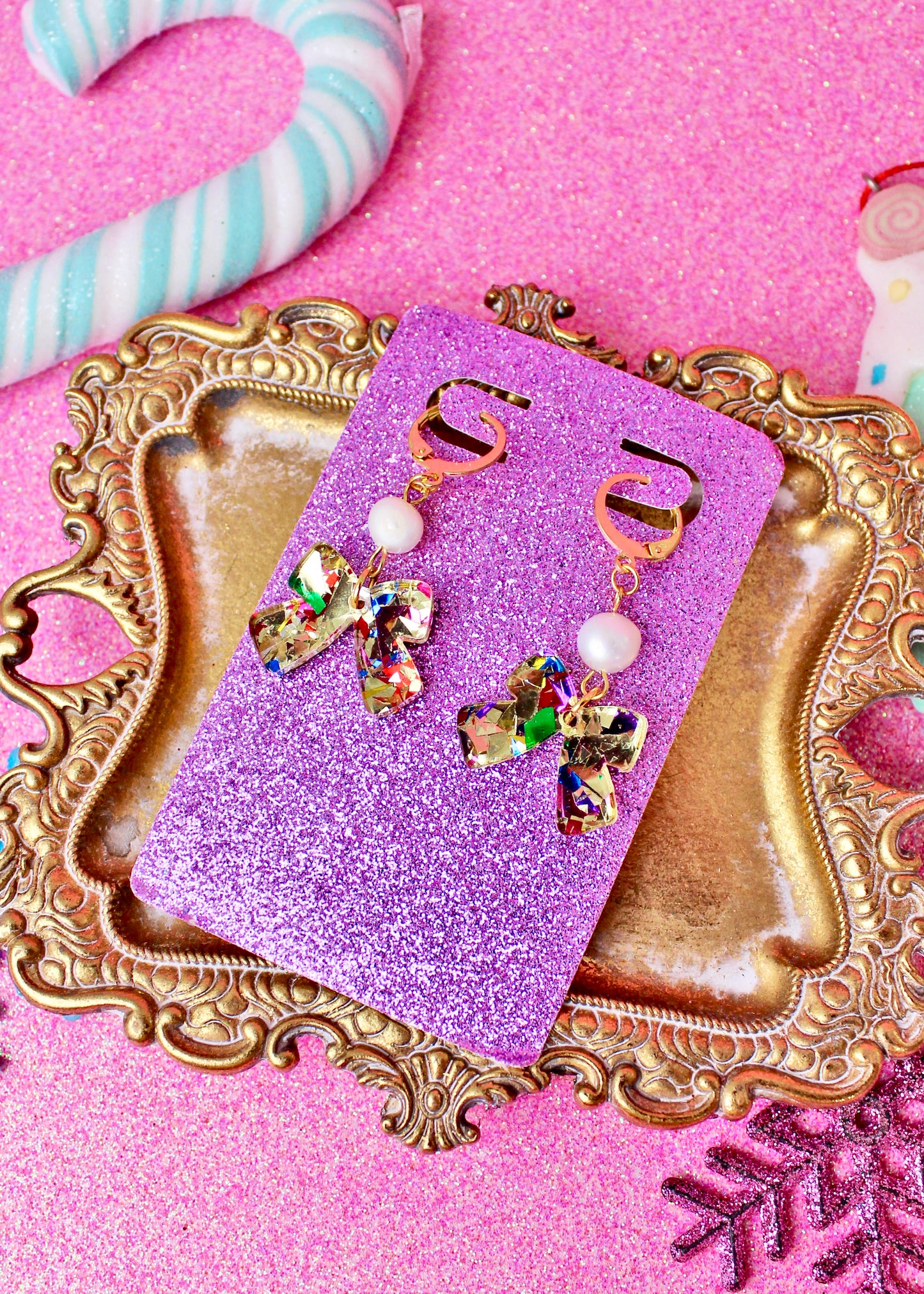 Bow Pearls - Holiday Glam