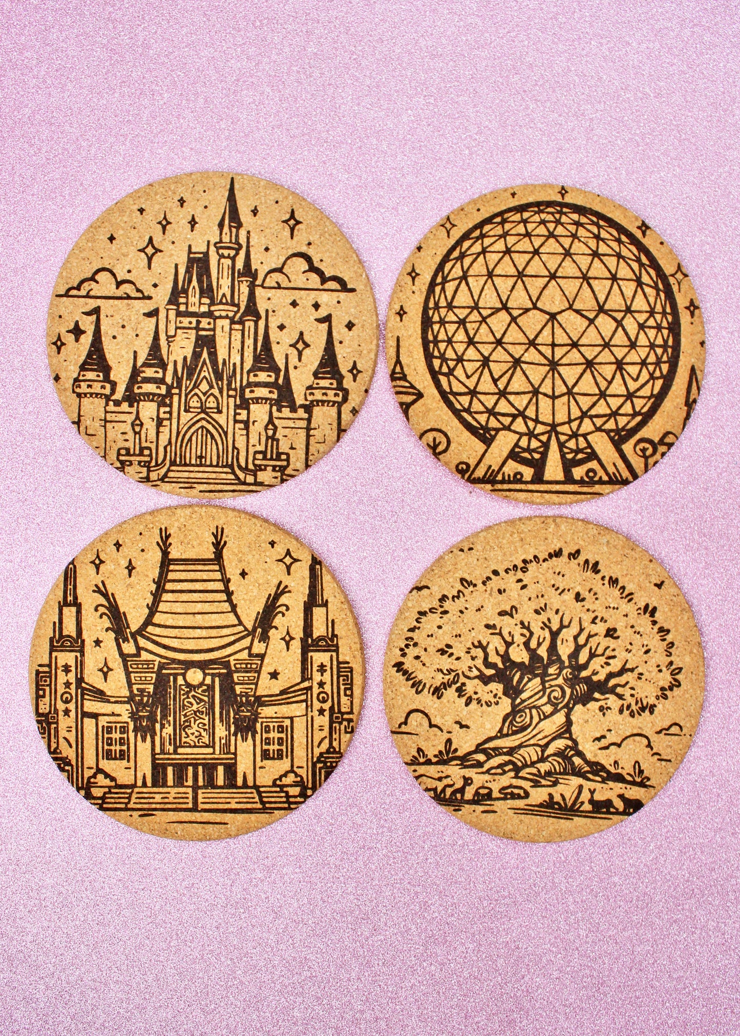 Cork Coaster Set of 4