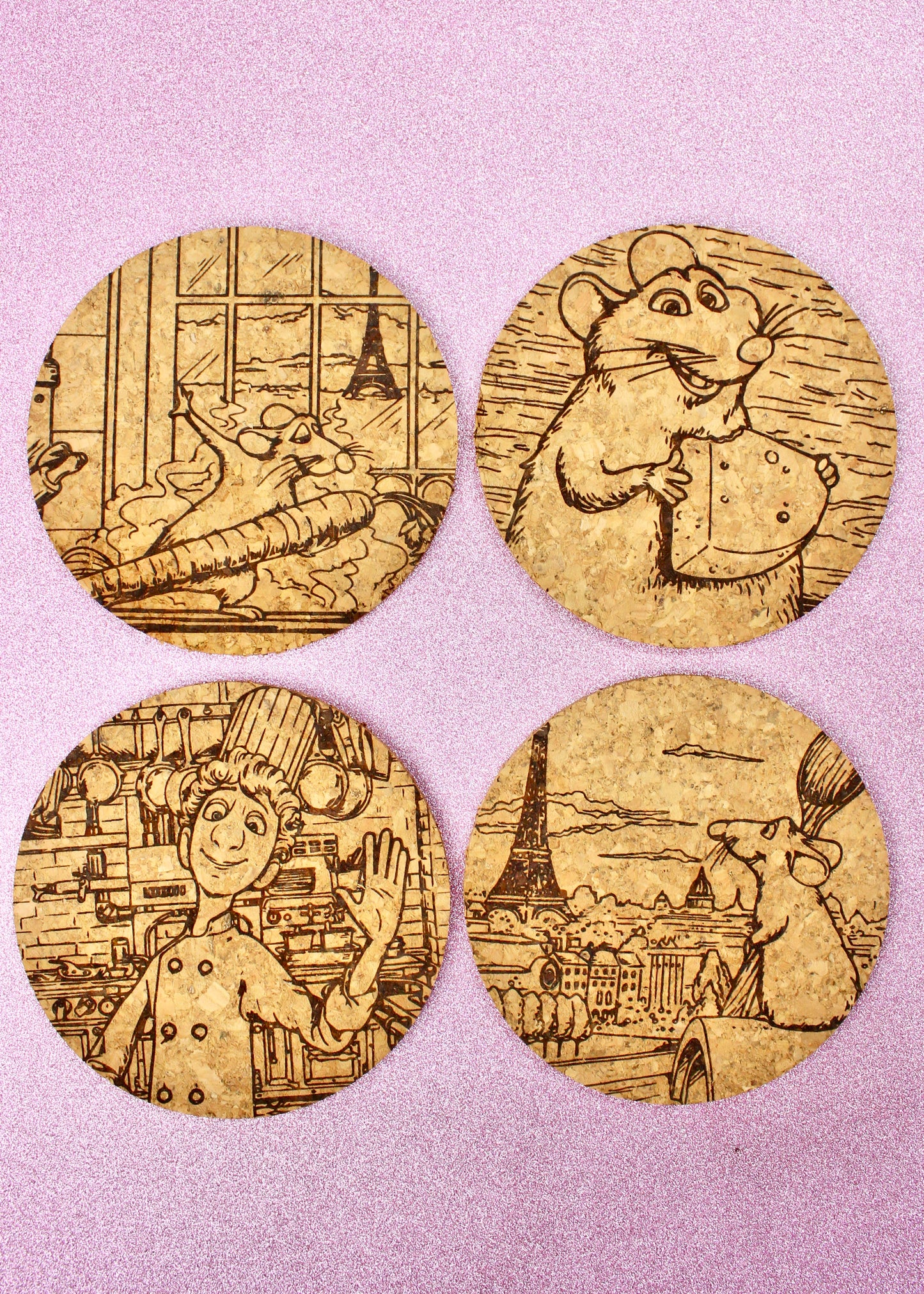Cork Coaster Set of 4