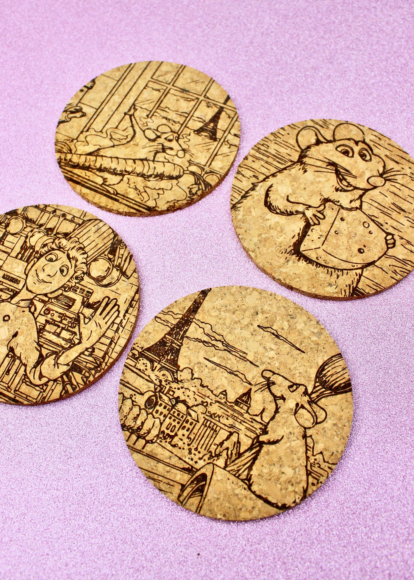 Cork Coaster Set of 4