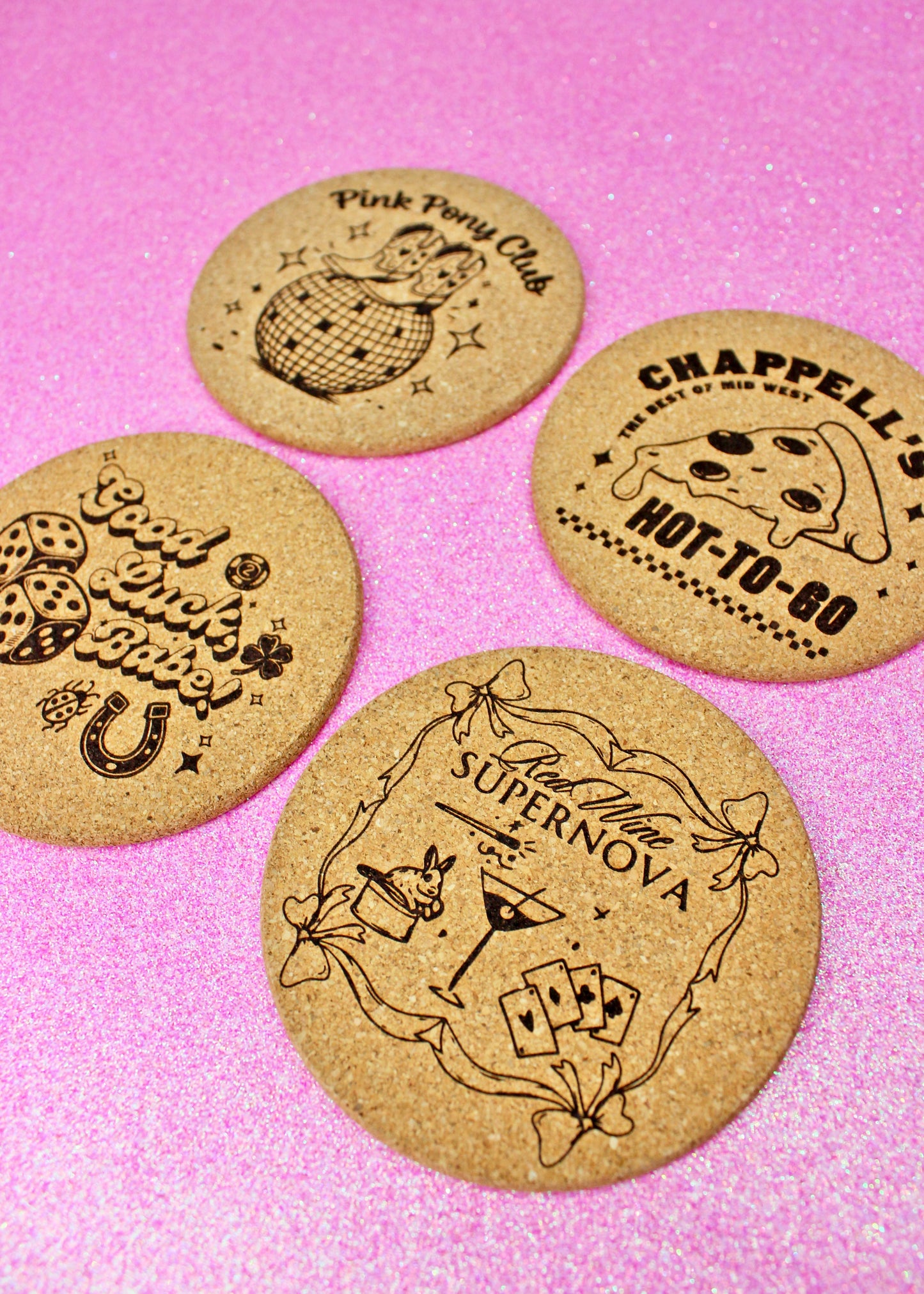 Cork Coaster Set of 4