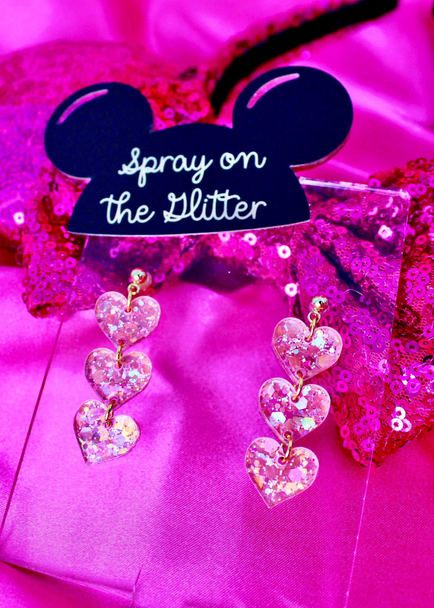Heart Dangle Earrings - Valentine's Day