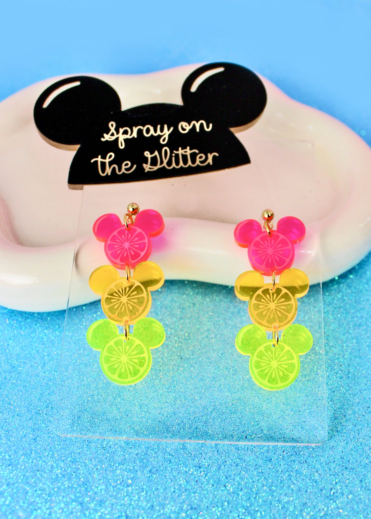 Citrus Dangle Earrings - Flower and Garden