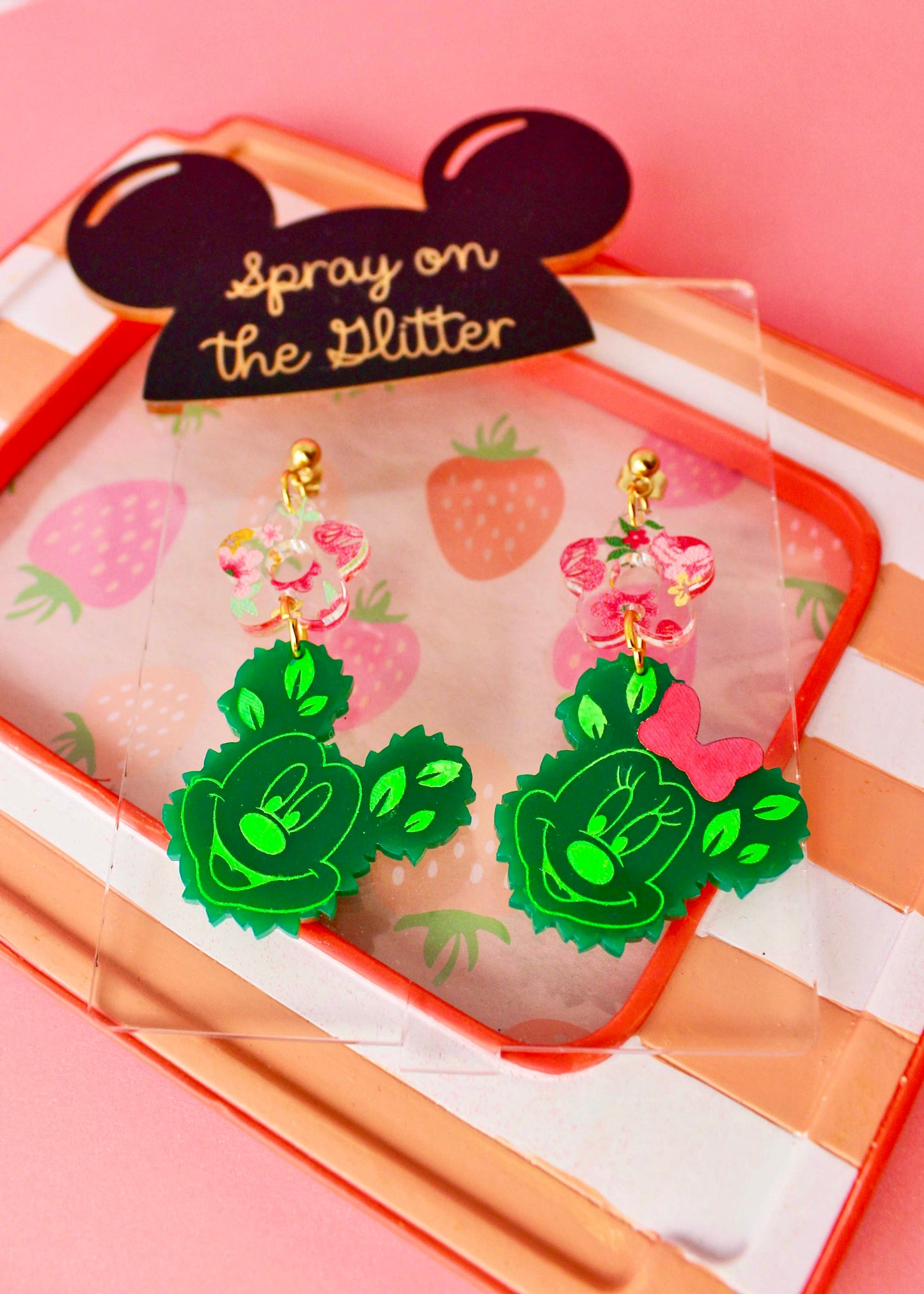 Topiary Flower Dangle Earrings - Flower and Garden