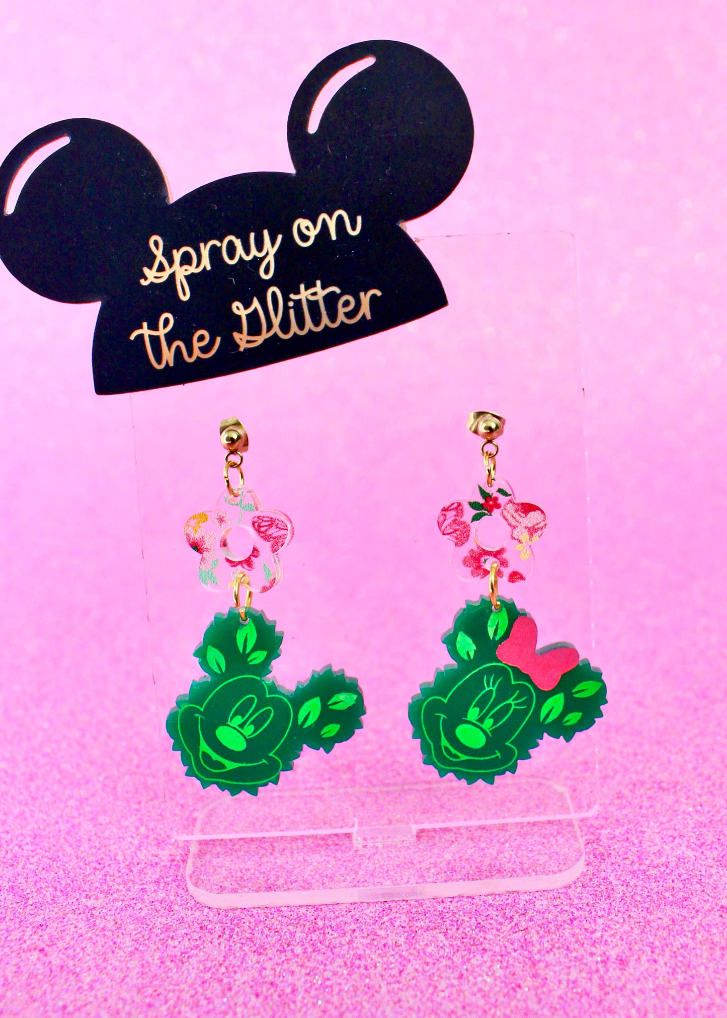 Topiary Flower Dangle Earrings - Flower and Garden