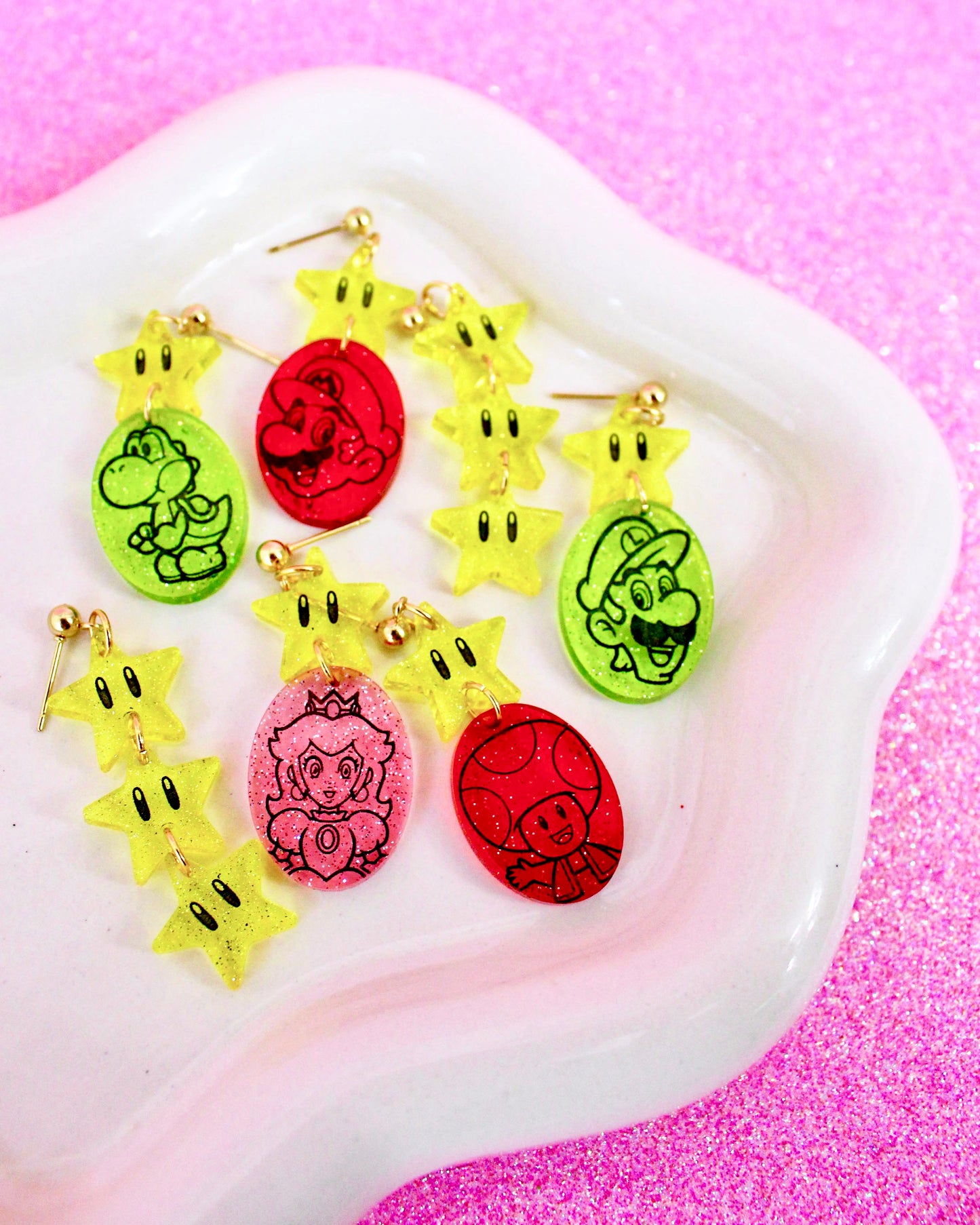 Power-Up Pals Dangle Earrings - Character Jellies