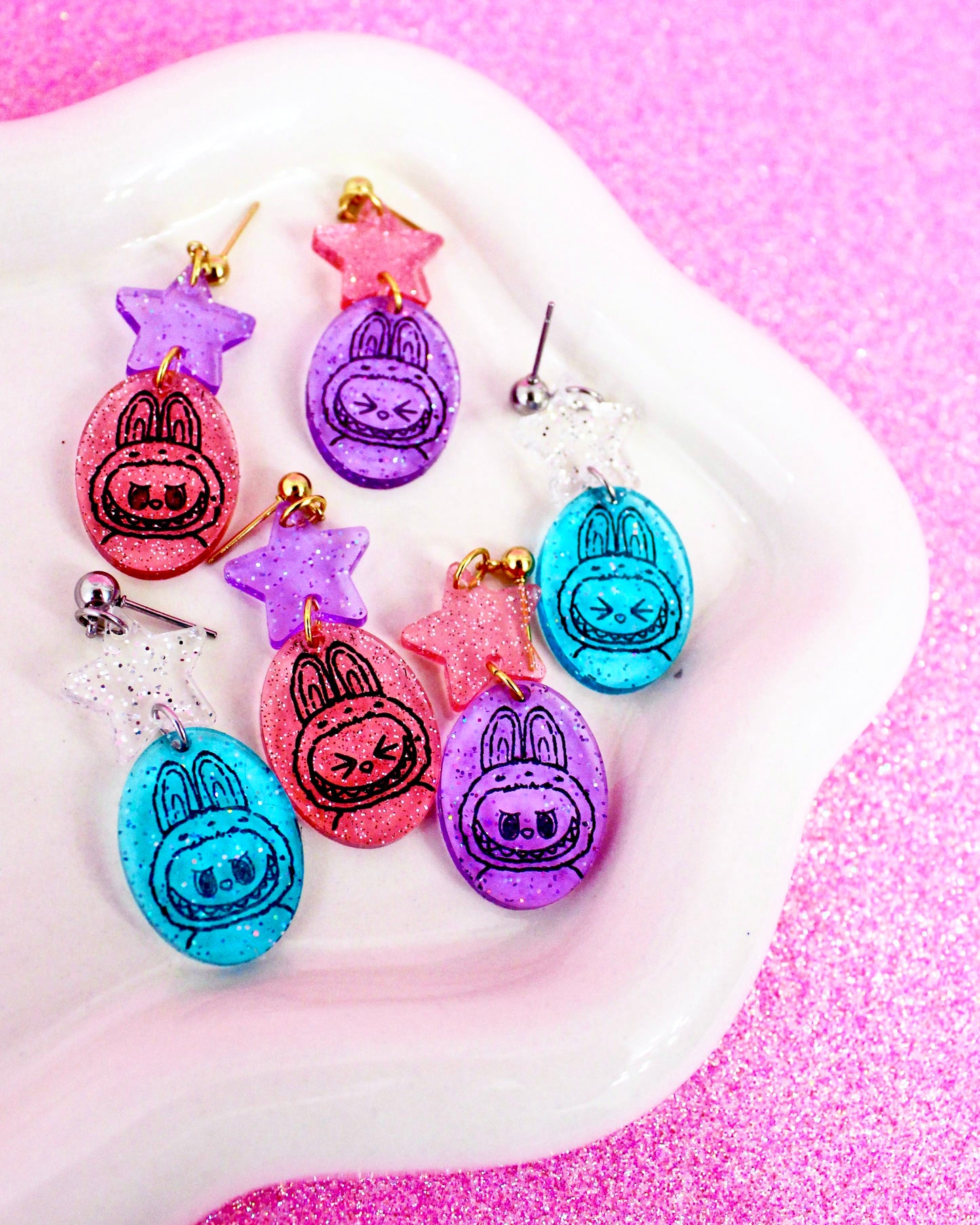 Chaos Cuties Dangle Earrings - Character Jellies
