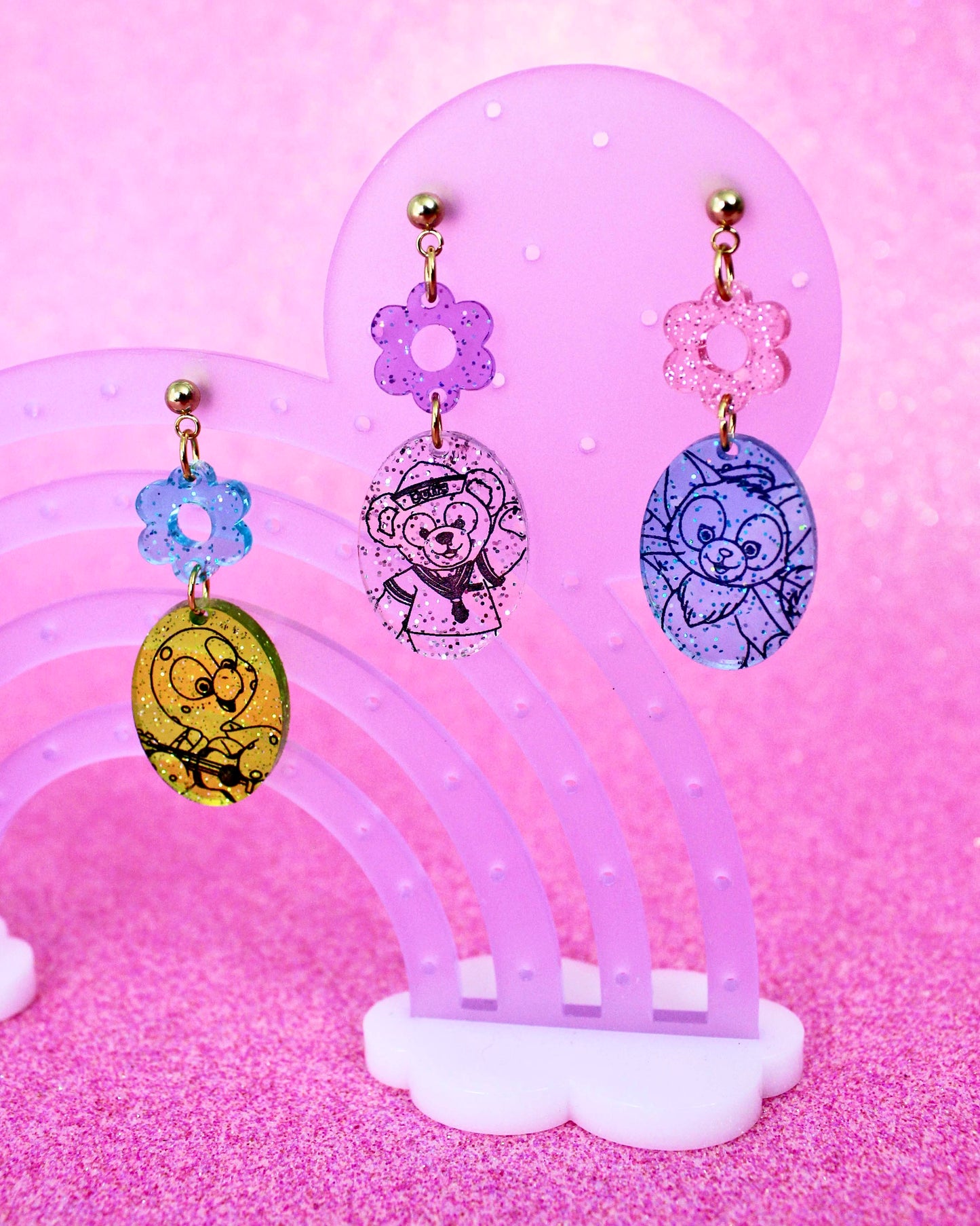 Cuddle Crew Dangle Earrings - Character Jellies