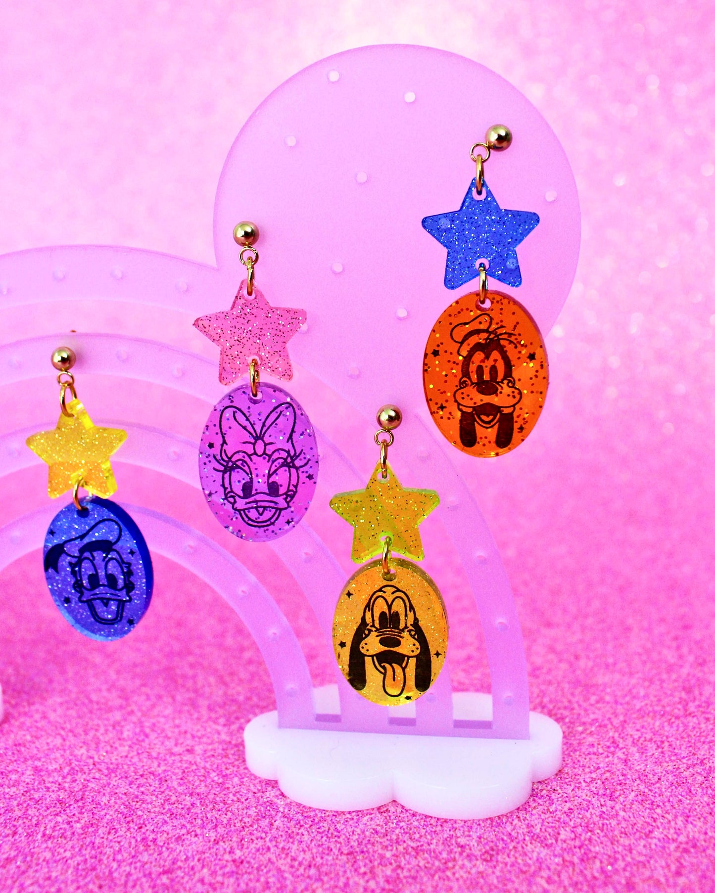 Classic Friends Dangle Earrings - Character Jellies