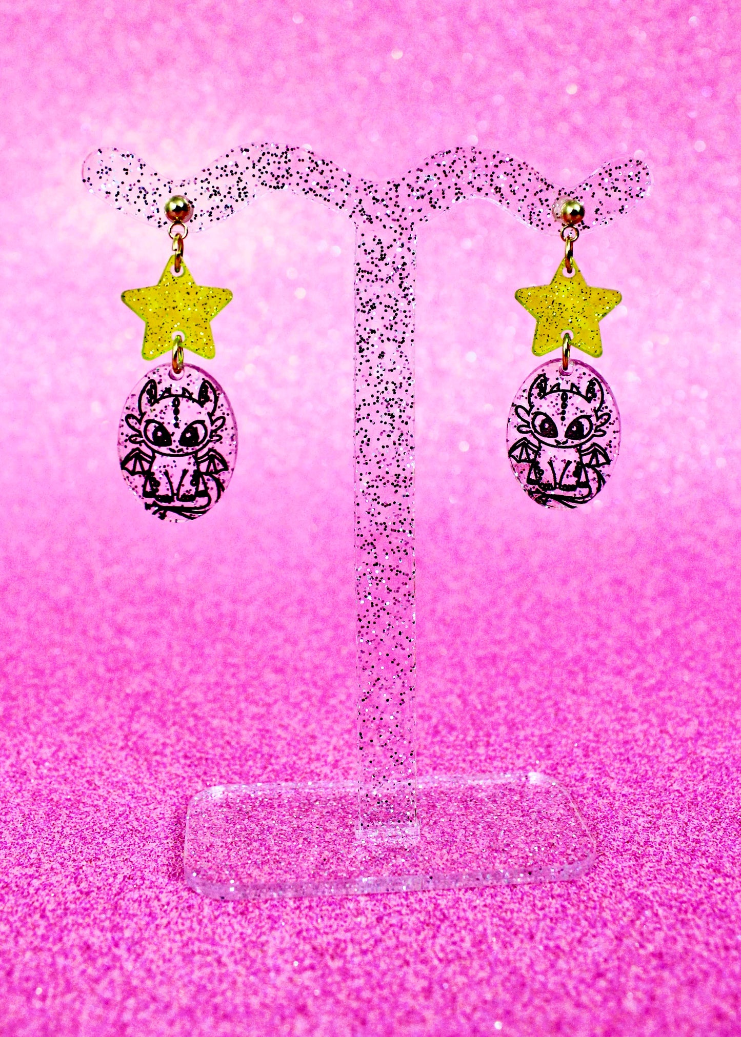 Dragon Buddies Dangle Earrings - Character Jellies