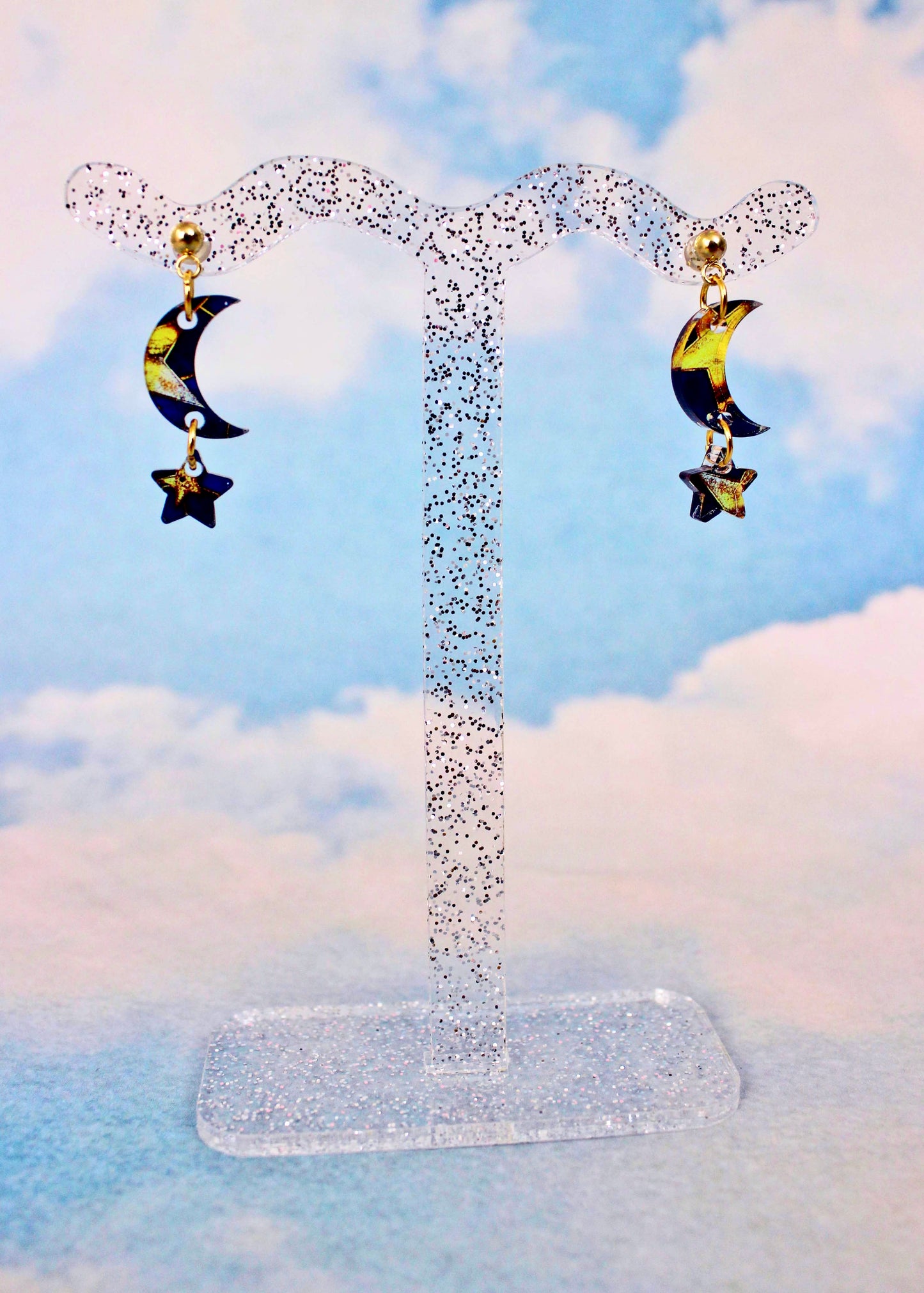 Mini Celestial Sparkle Dangle Earrings - Epic Park Hop