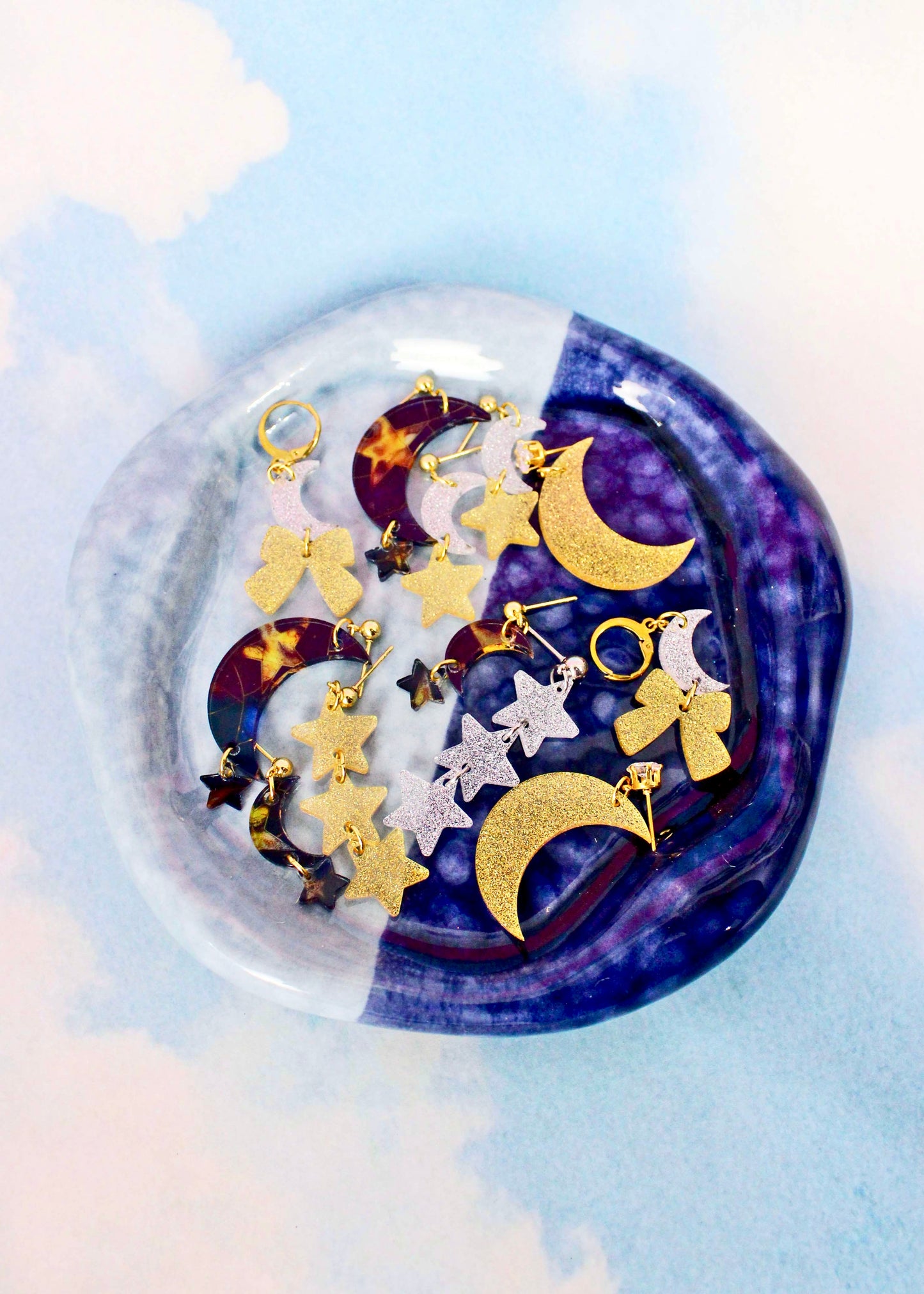 Celestial Sparkle Dangle Earrings - Epic Park Hop