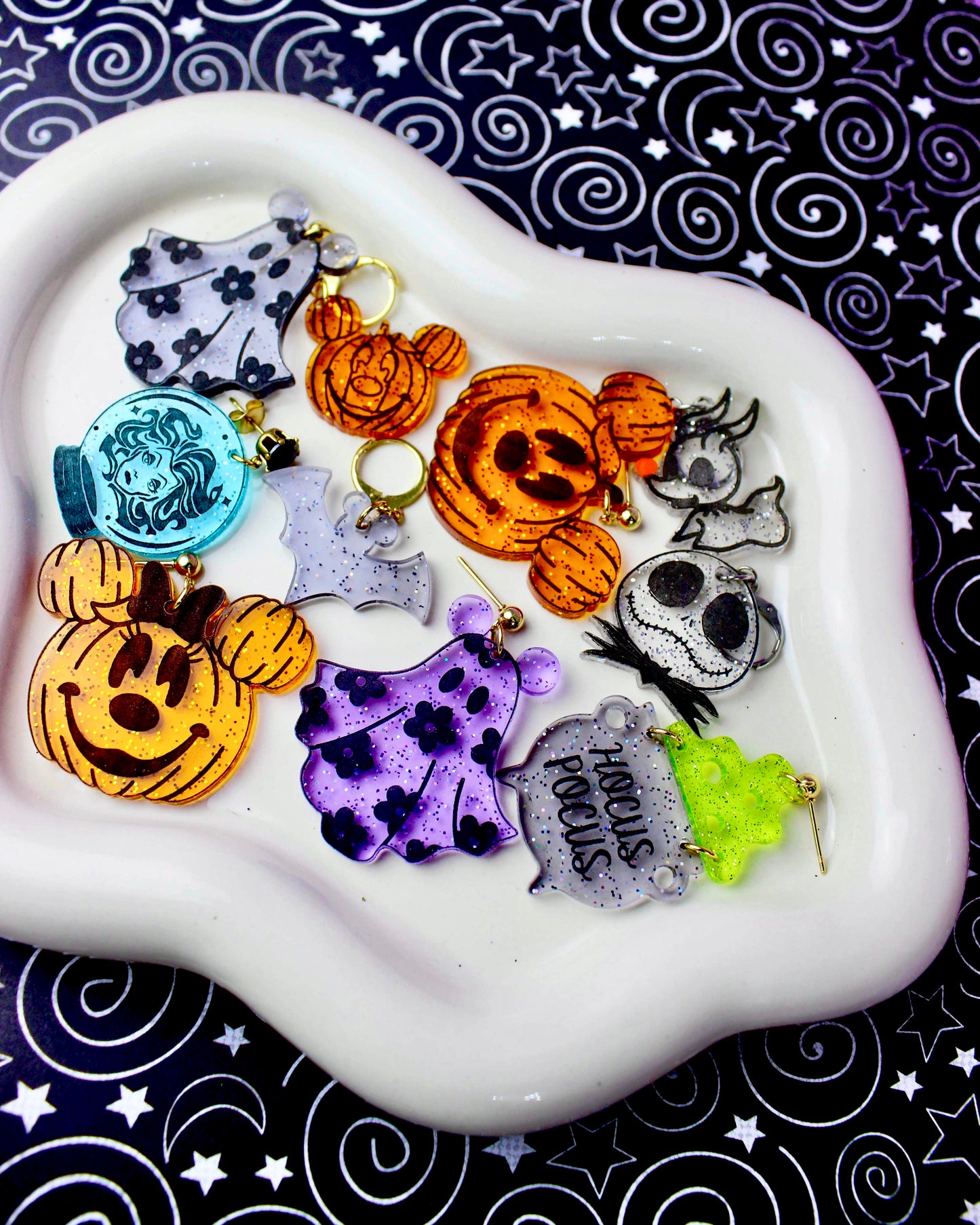 Jelly Jack Dangle Earrings - Halloween