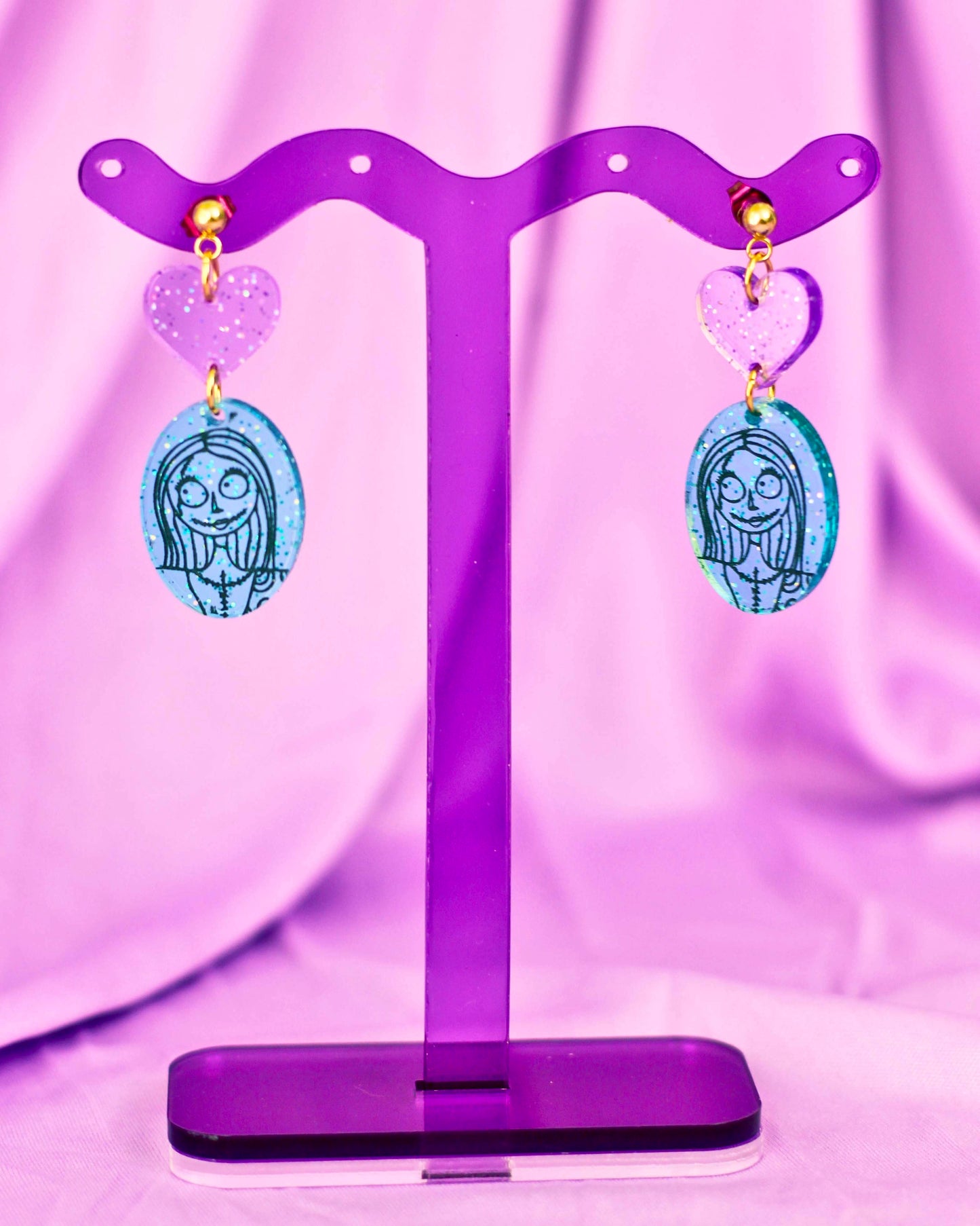 Patchwork Doll Dangle Earrings - Character Jellies