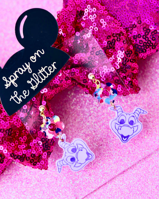 Figment Dangle Earrings - Flower and Garden