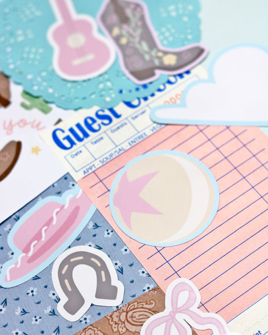 Junk Journal Mini Scrap Pack -  Crafts + DIY - I Knew it I Knew You Collection
