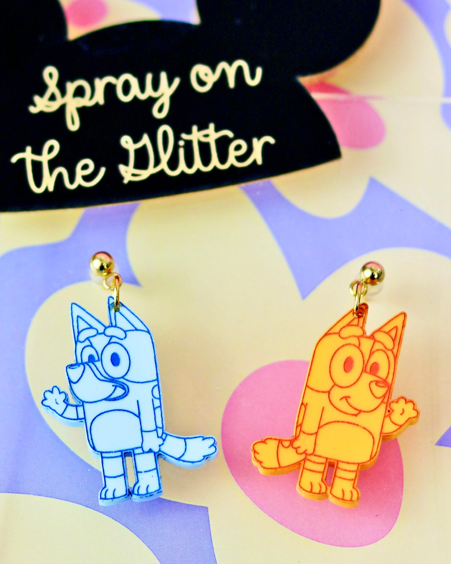 Dangle Earrings - Playtime Pups