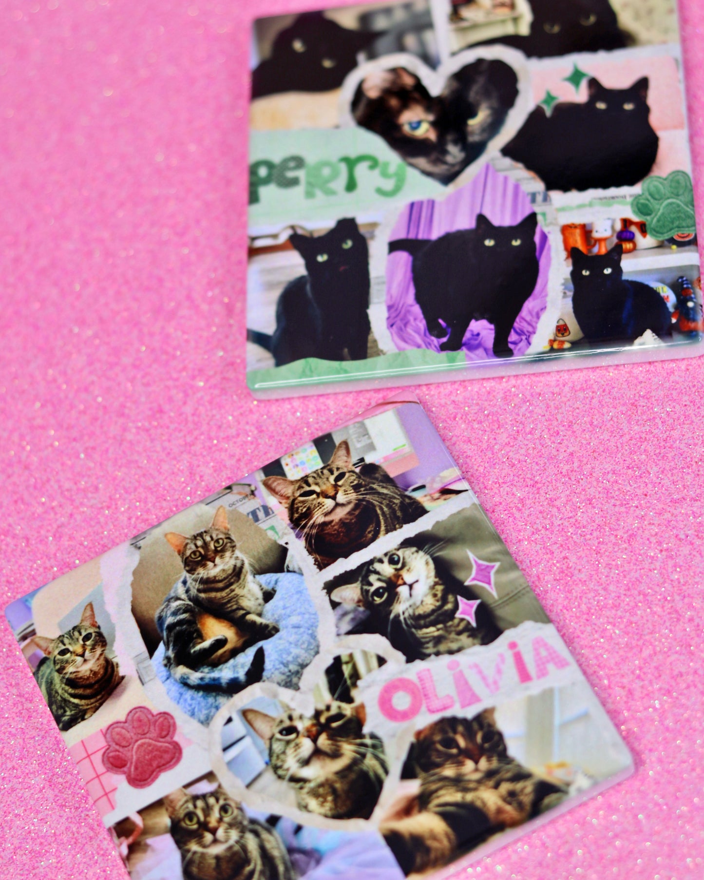 Custom Ceramic Tile Coaster - Pet Collage - 1 Pet Per Coaster