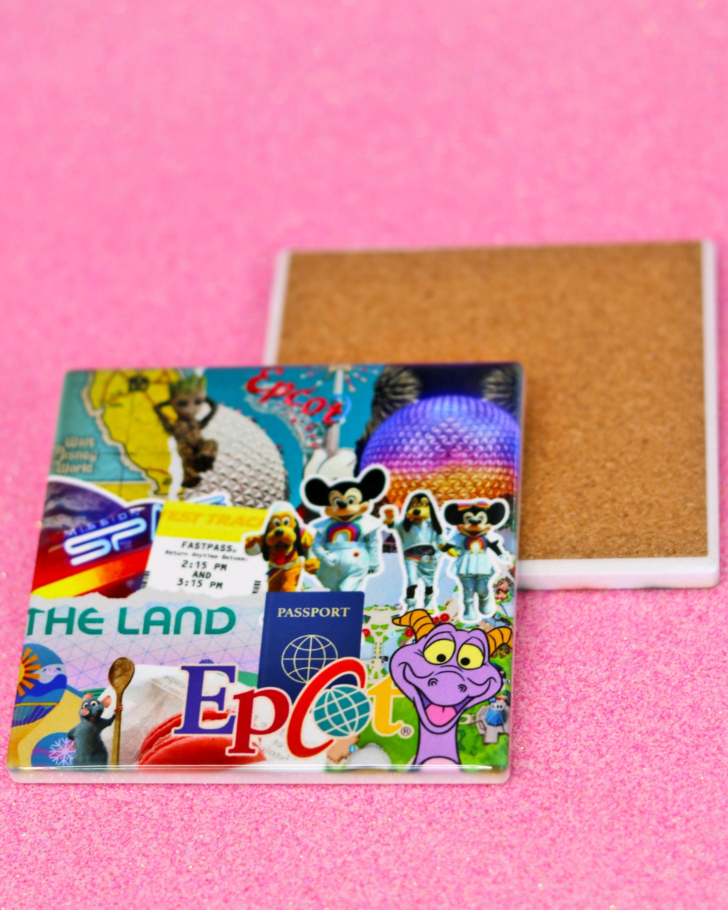 Ceramic Tile Coaster - Parks Collage