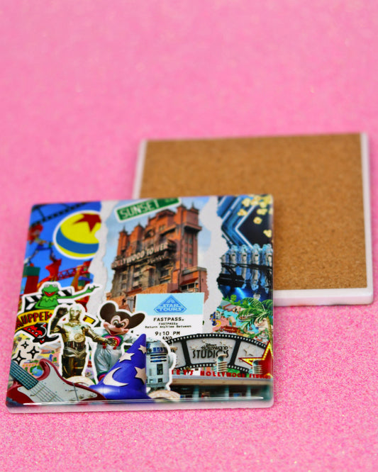 Ceramic Tile Coaster - Parks Collage