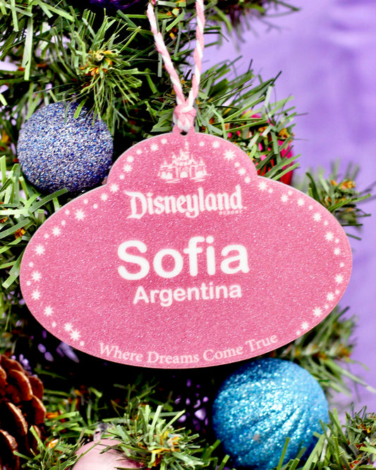 Custom Name Tag Ornament - You Pick the Style - Ornaments