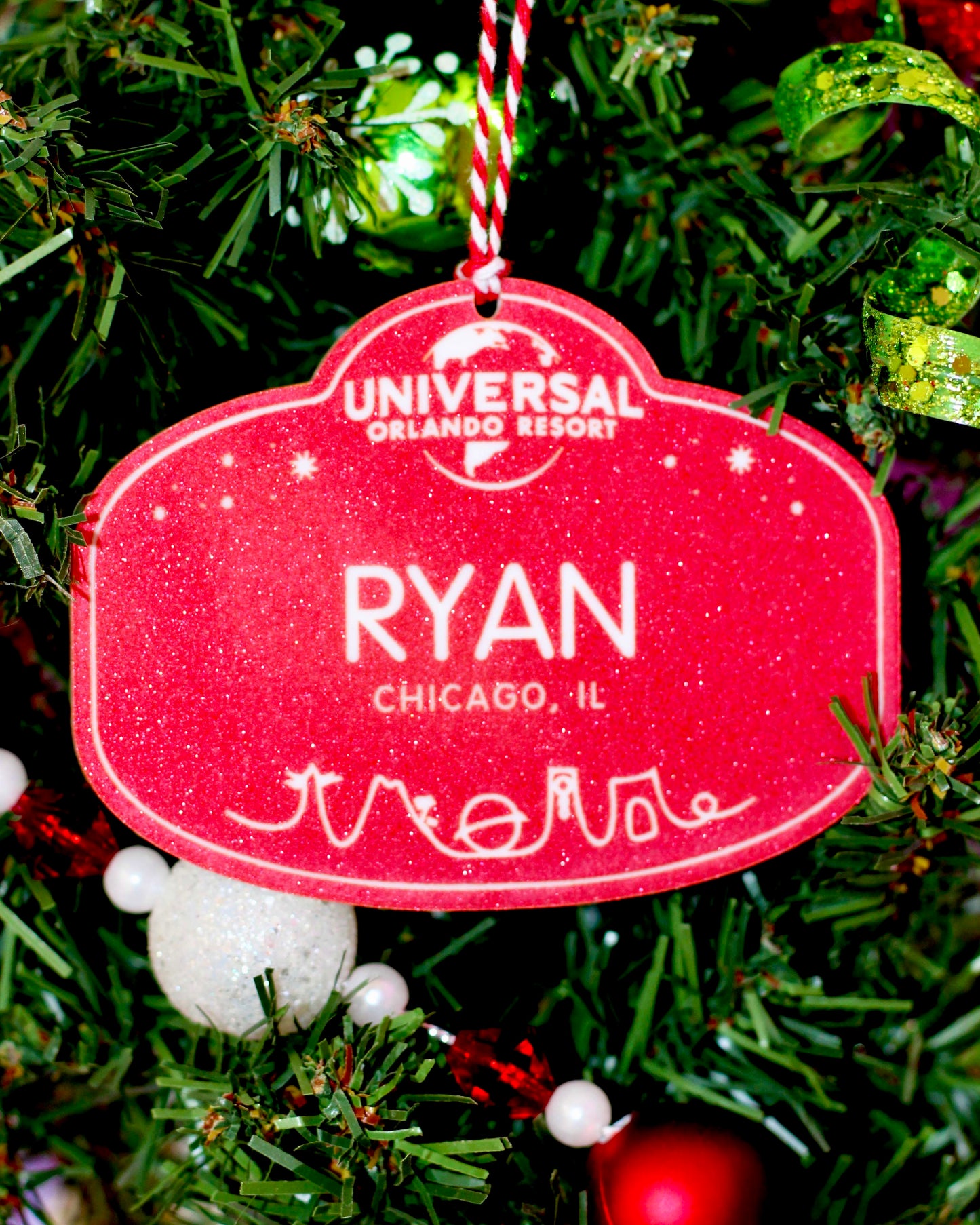 Custom Name Tag Ornament - You Pick the Style - Ornaments