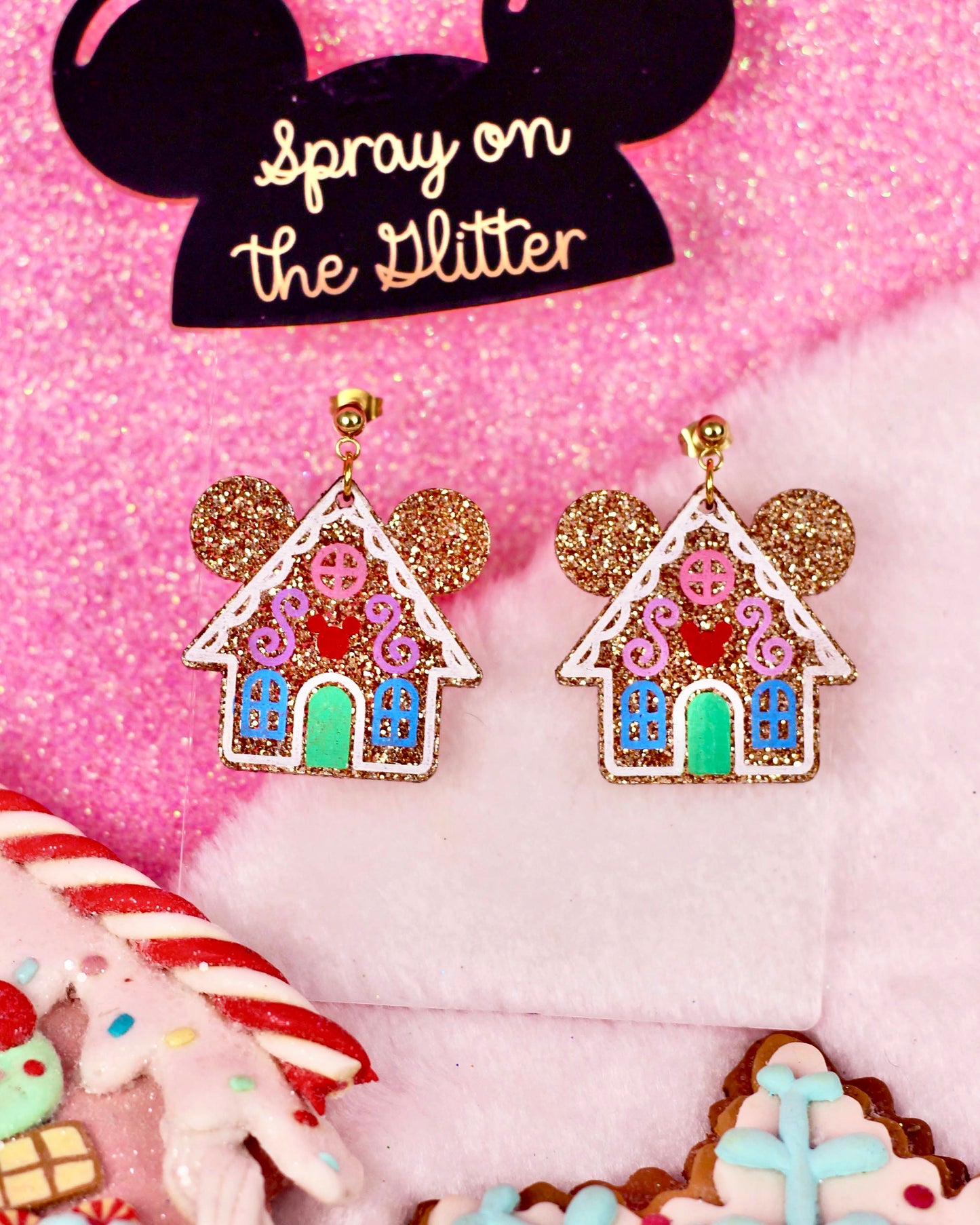 Gingerbread Earrings- Holiday Glam