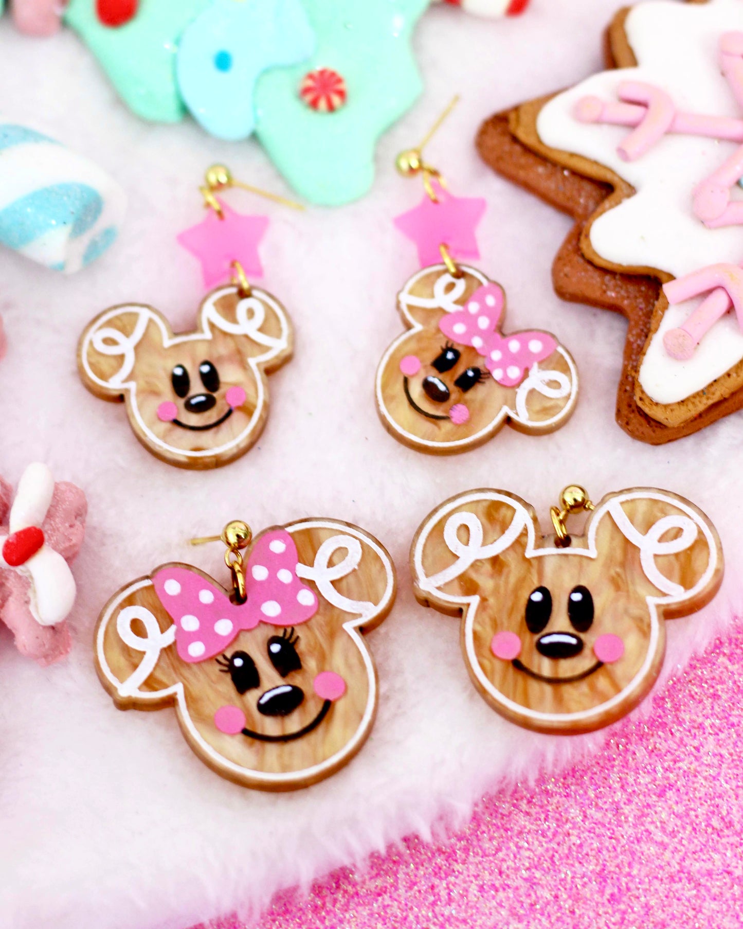 Gingerbread Earrings- Holiday Glam