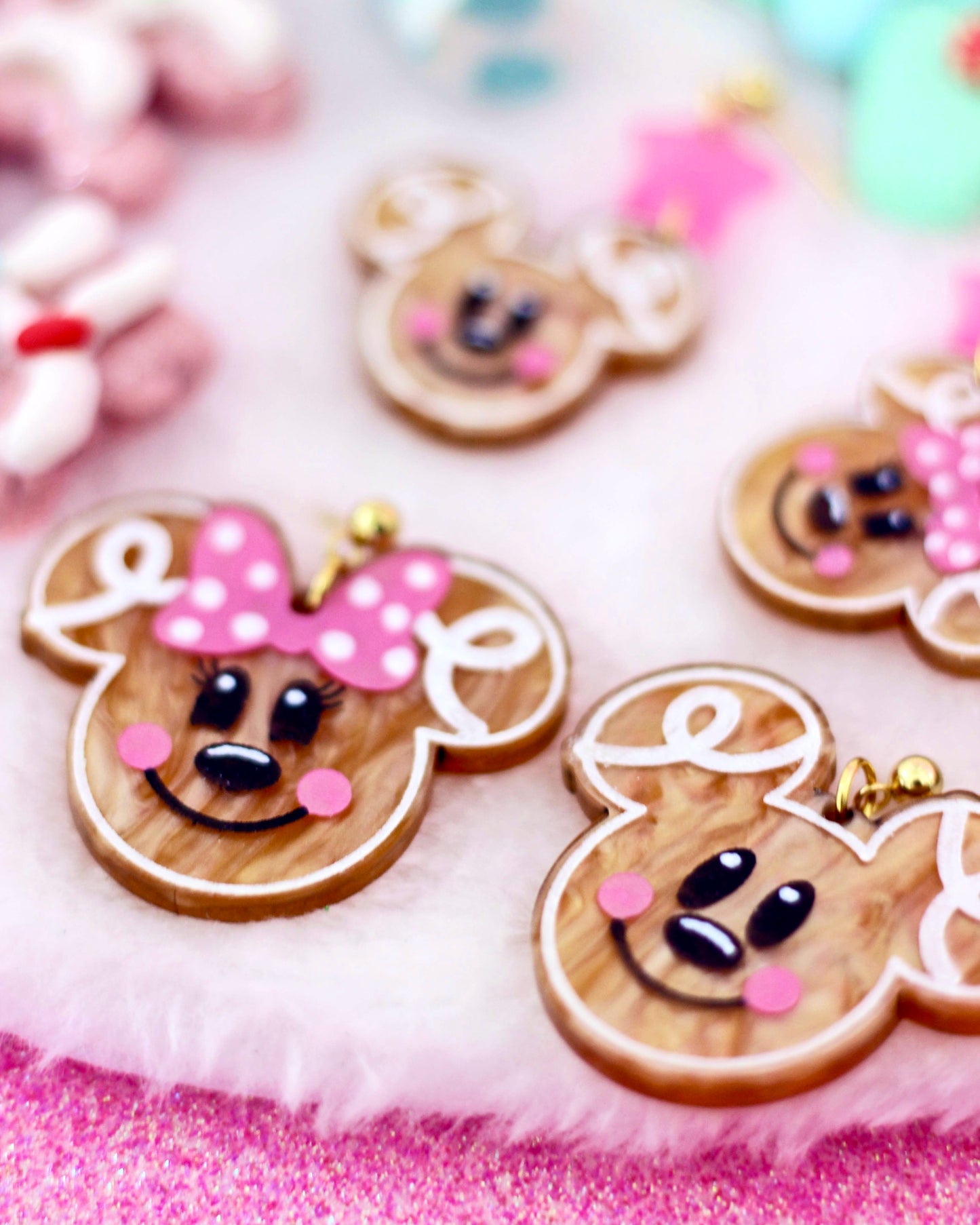 Gingerbread Earrings- Holiday Glam
