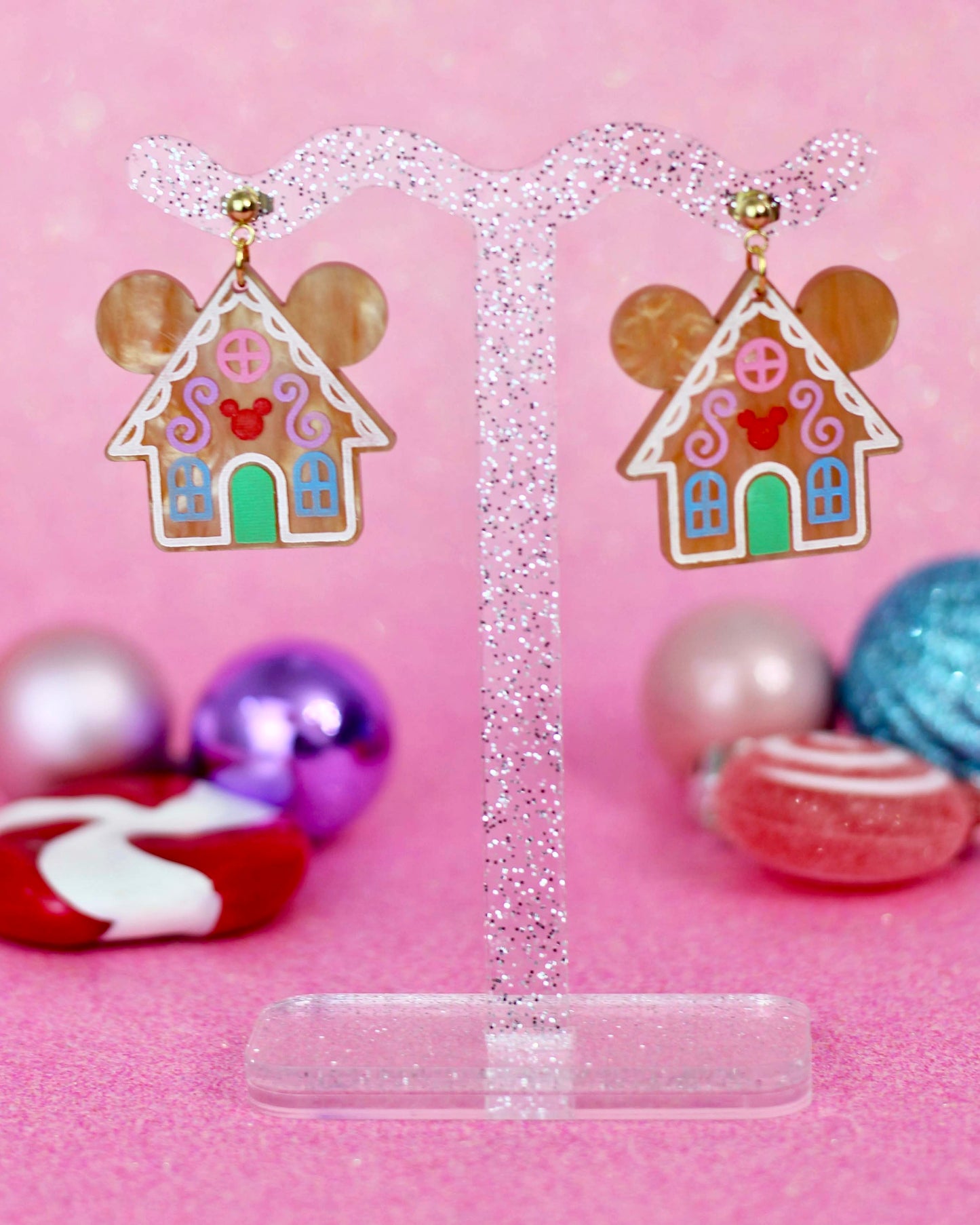 Gingerbread Earrings- Holiday Glam