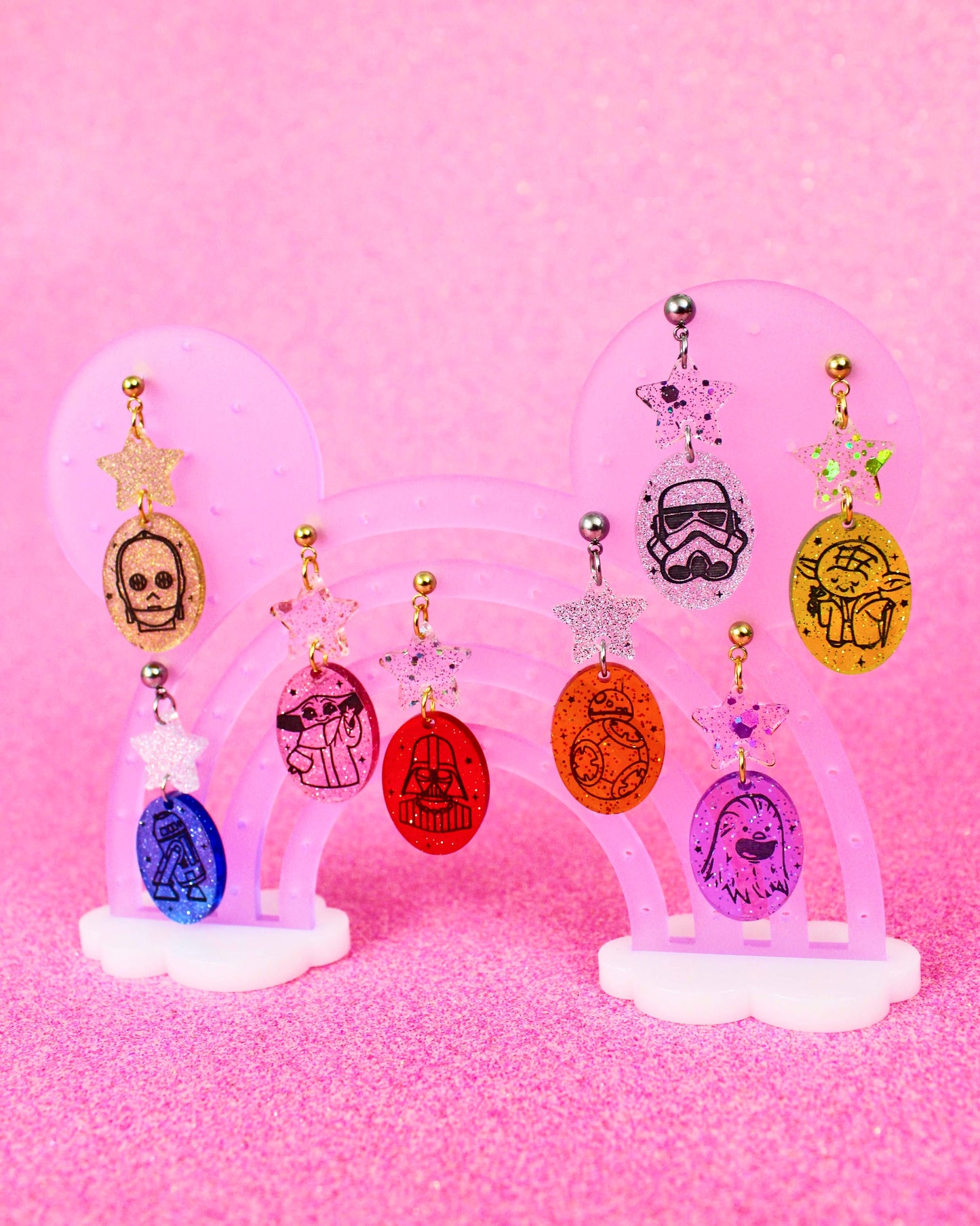 Galactic Squad Dangle Earrings - Character Jellies