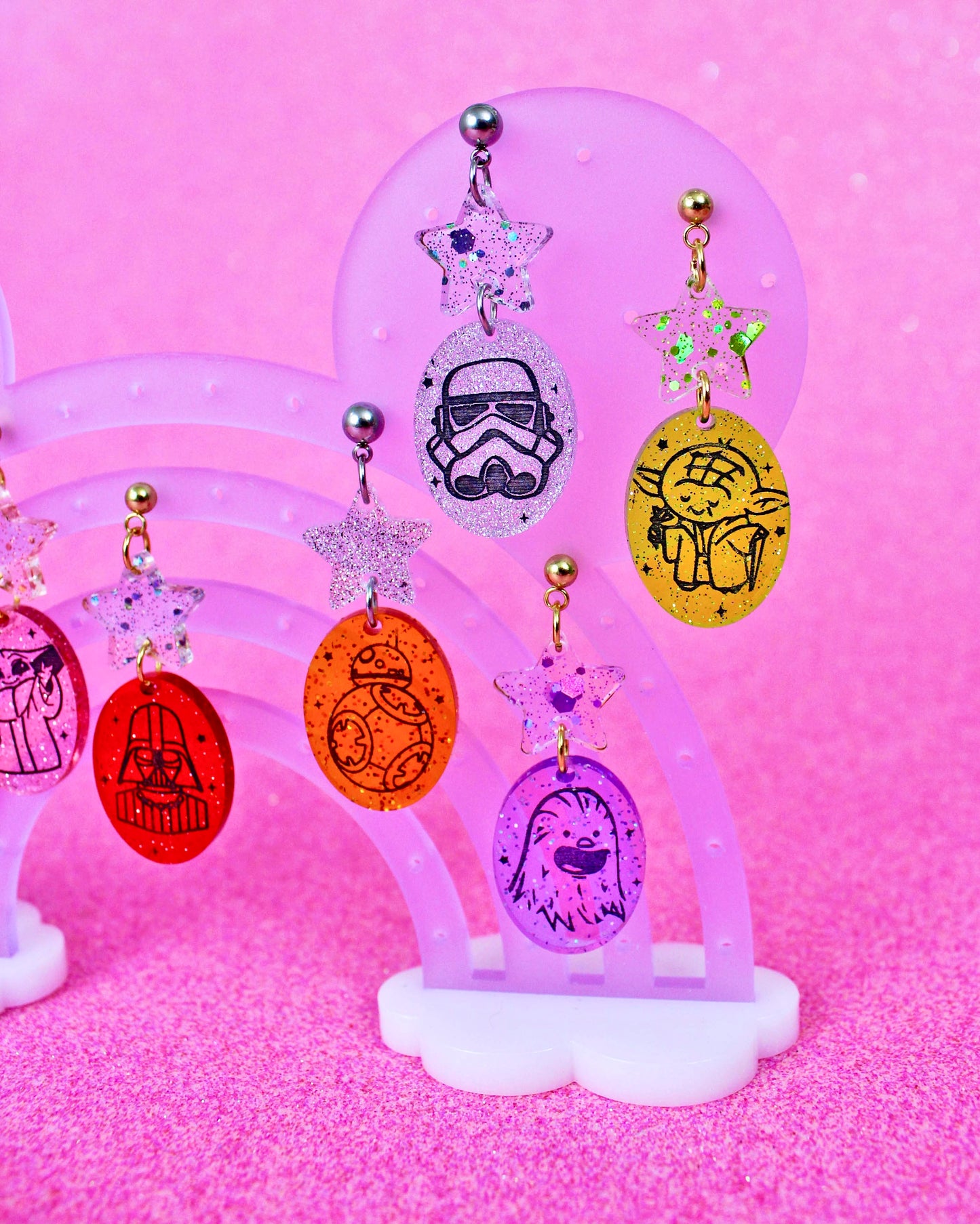 Galactic Squad Dangle Earrings - Character Jellies
