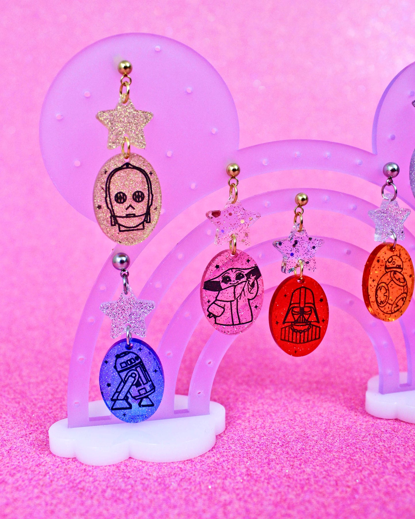 Galactic Squad Dangle Earrings - Character Jellies