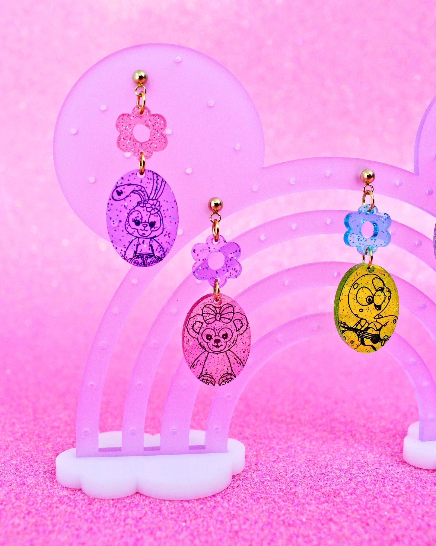 Cuddle Crew Dangle Earrings - Character Jellies