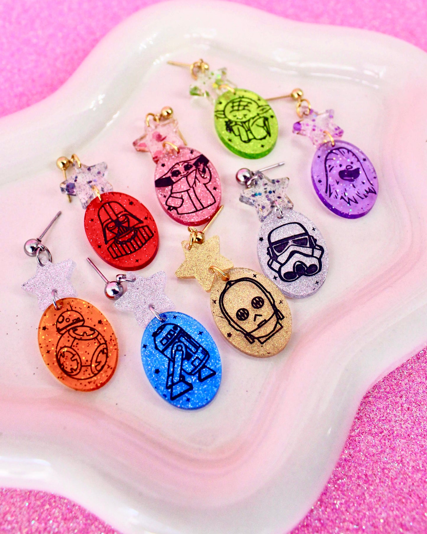 Galactic Squad Dangle Earrings - Character Jellies